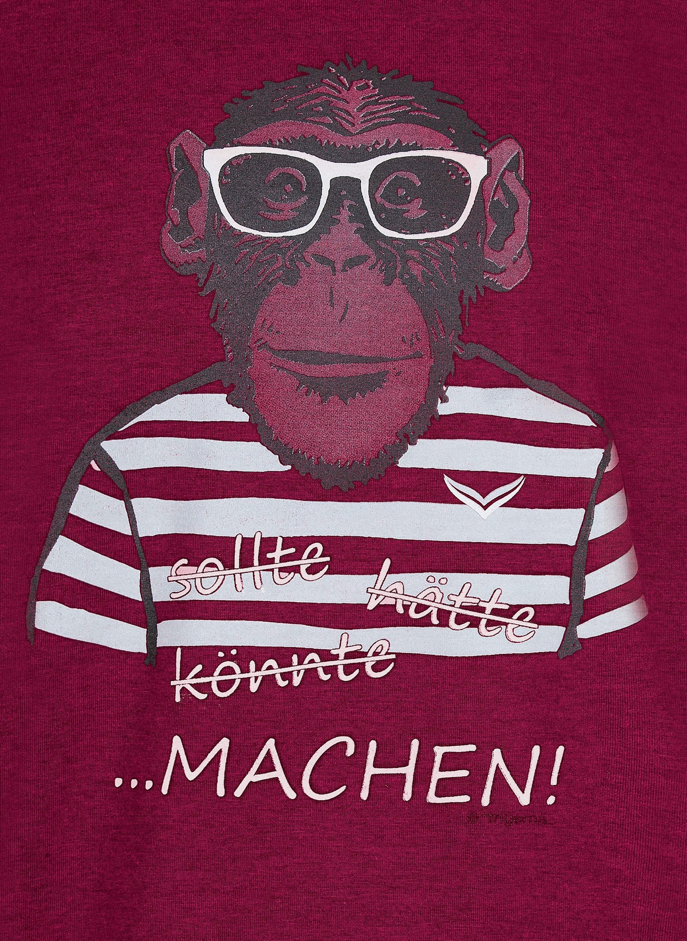 Affen-Aufdruck« Trigema mit | »TRIGEMA online T-Shirt T-Shirt grossem Jelmoli-Versand shoppen