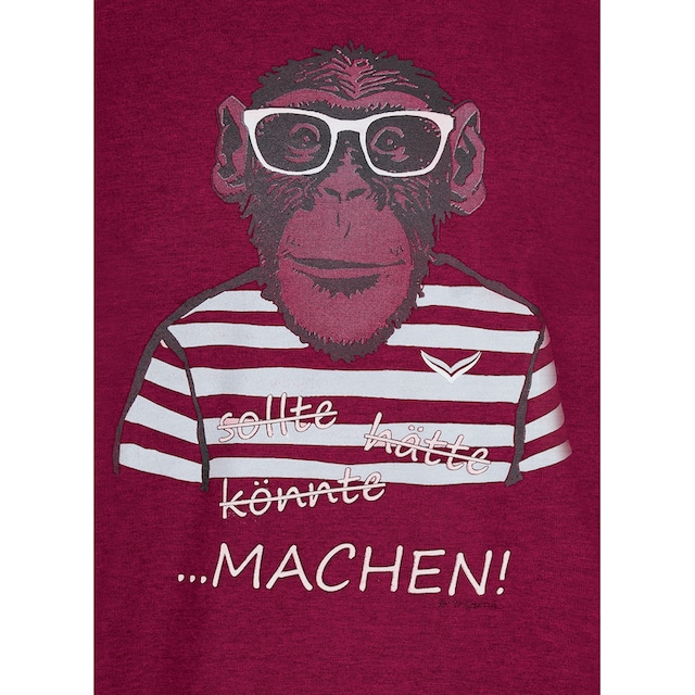 Trigema Affen-Aufdruck« shoppen T-Shirt grossem | online mit Jelmoli-Versand »TRIGEMA T-Shirt