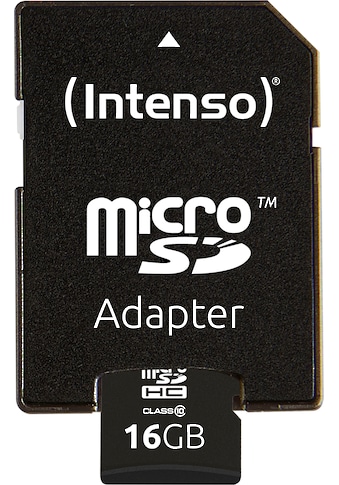 Speicherkarte »microSDHC Class 10 + SD-Adapter«, (20 MB/s Lesegeschwindigkeit)