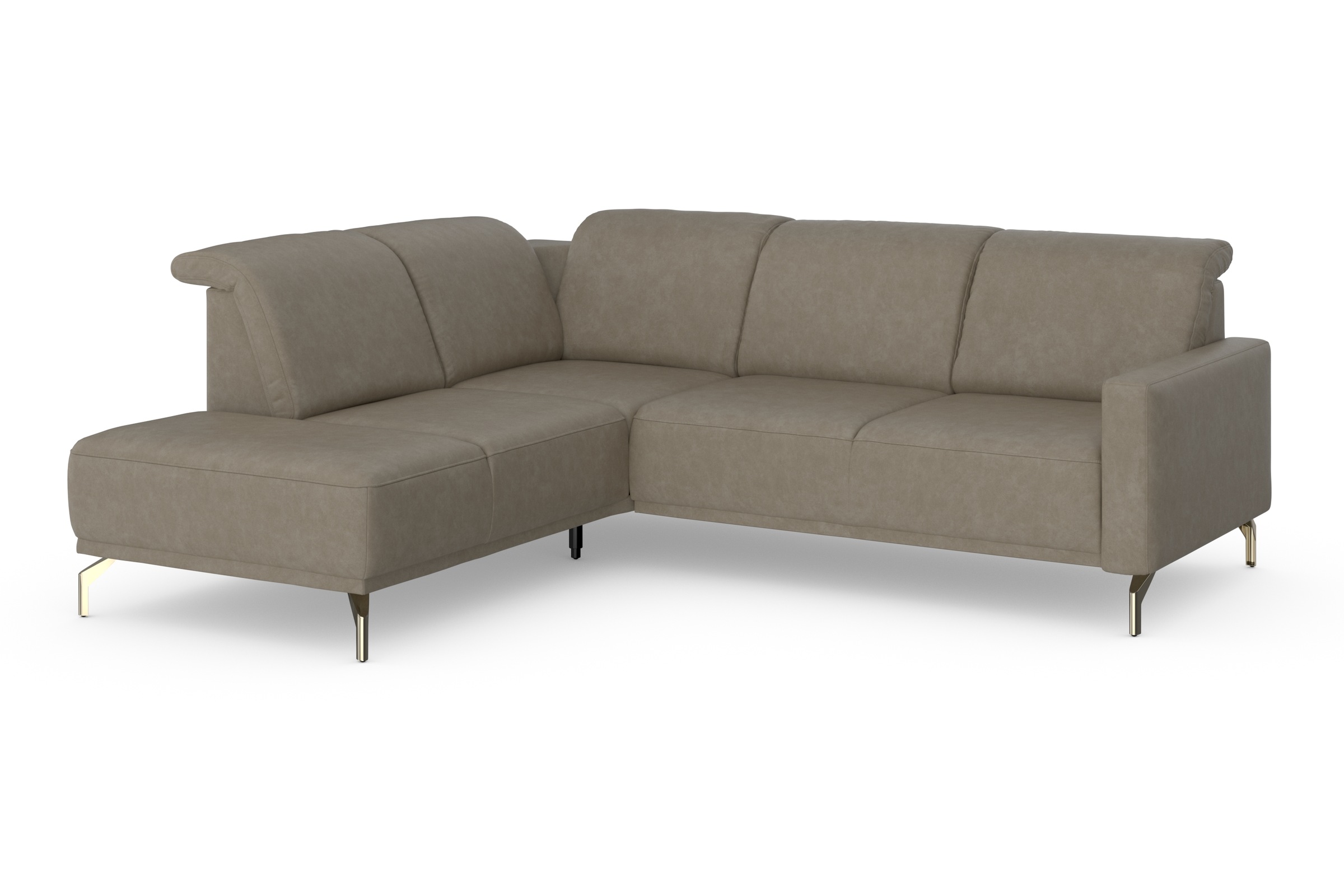 sit&more Ecksofa »Bailando L-Form«, wahlweise mit Kopfteilverstellung und Vorziehsitz, motorisch