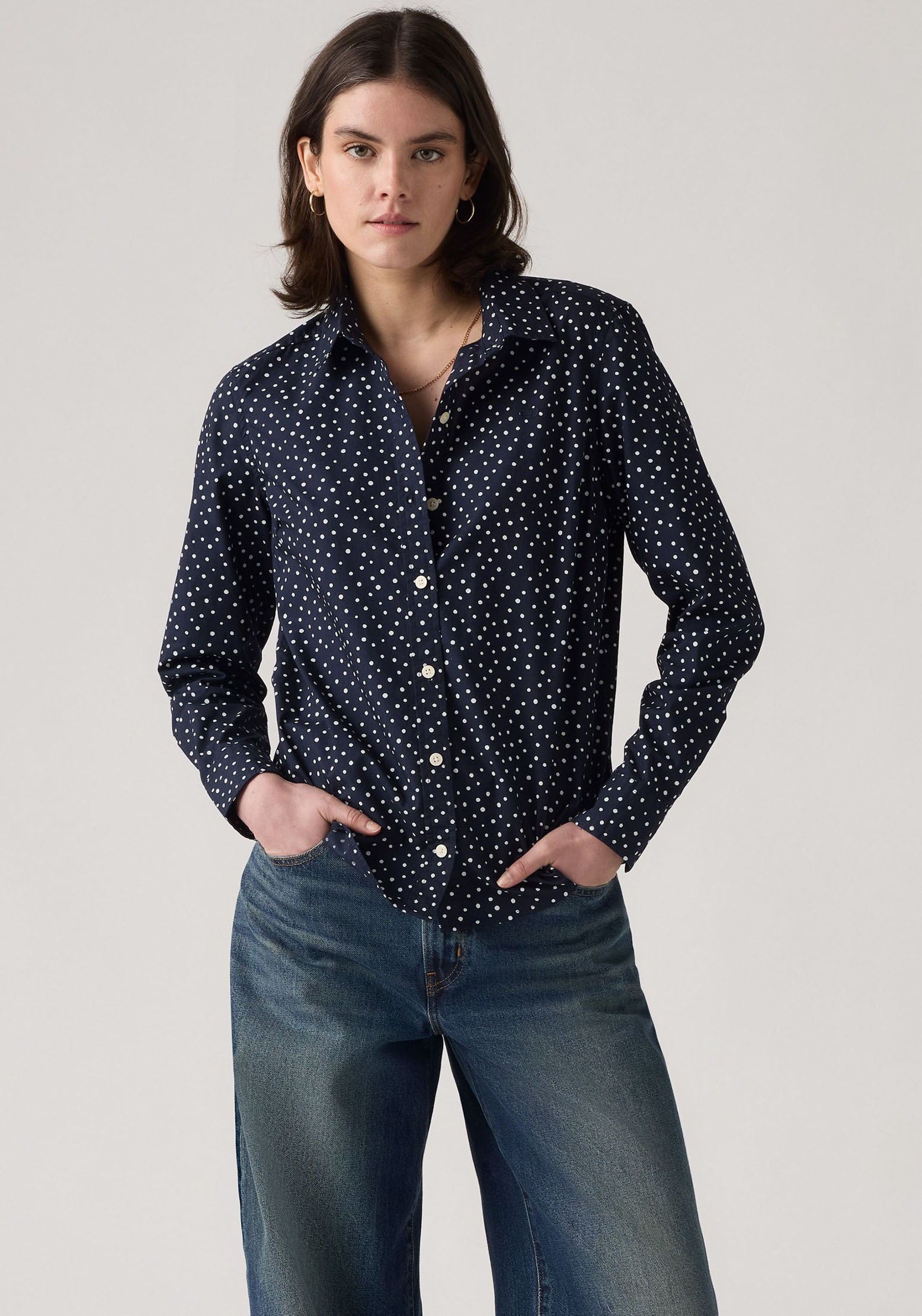 Levi's® Hemdbluse »The Classic« Kleine Logo-Stickerei auf der Brust