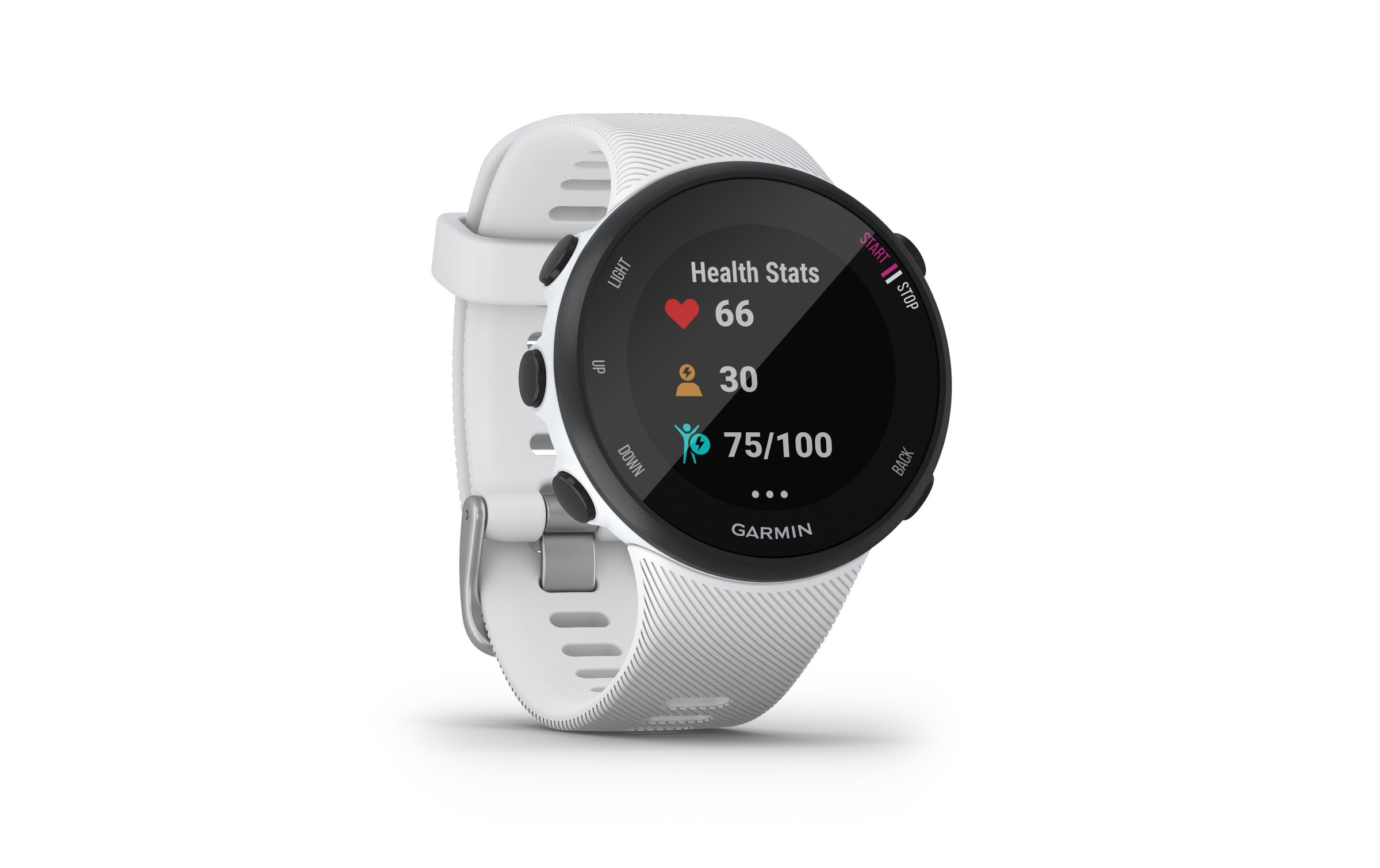 Garmin Fitnessuhr »GPS-Sportuhr Forerunner 45S Weiss«,)