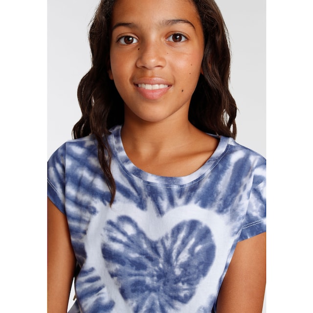 ✵ KIDSWORLD T-Shirt »Herz Batik«, kurze modische Form günstig kaufen |  Jelmoli-Versand