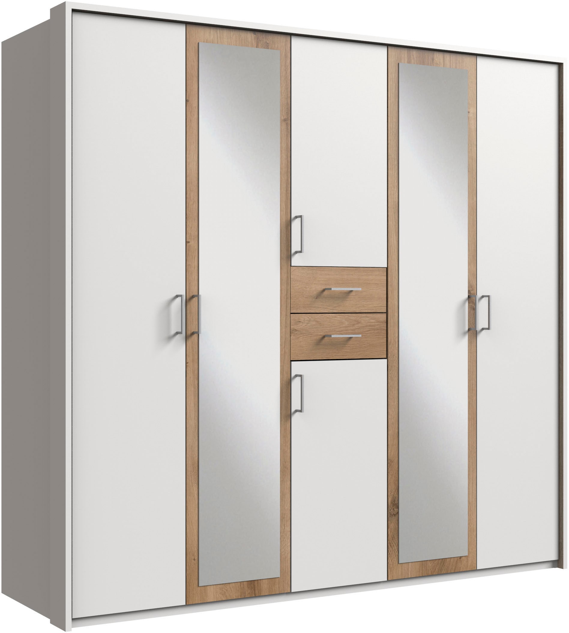 Wimex Kleiderschrank »Diver Drehtürenschrank mit Spiegel, 180, 225 o. 270cm breit« Bestseller Schlafzimmerschrank wahlweise 3 Innenausstattungen
