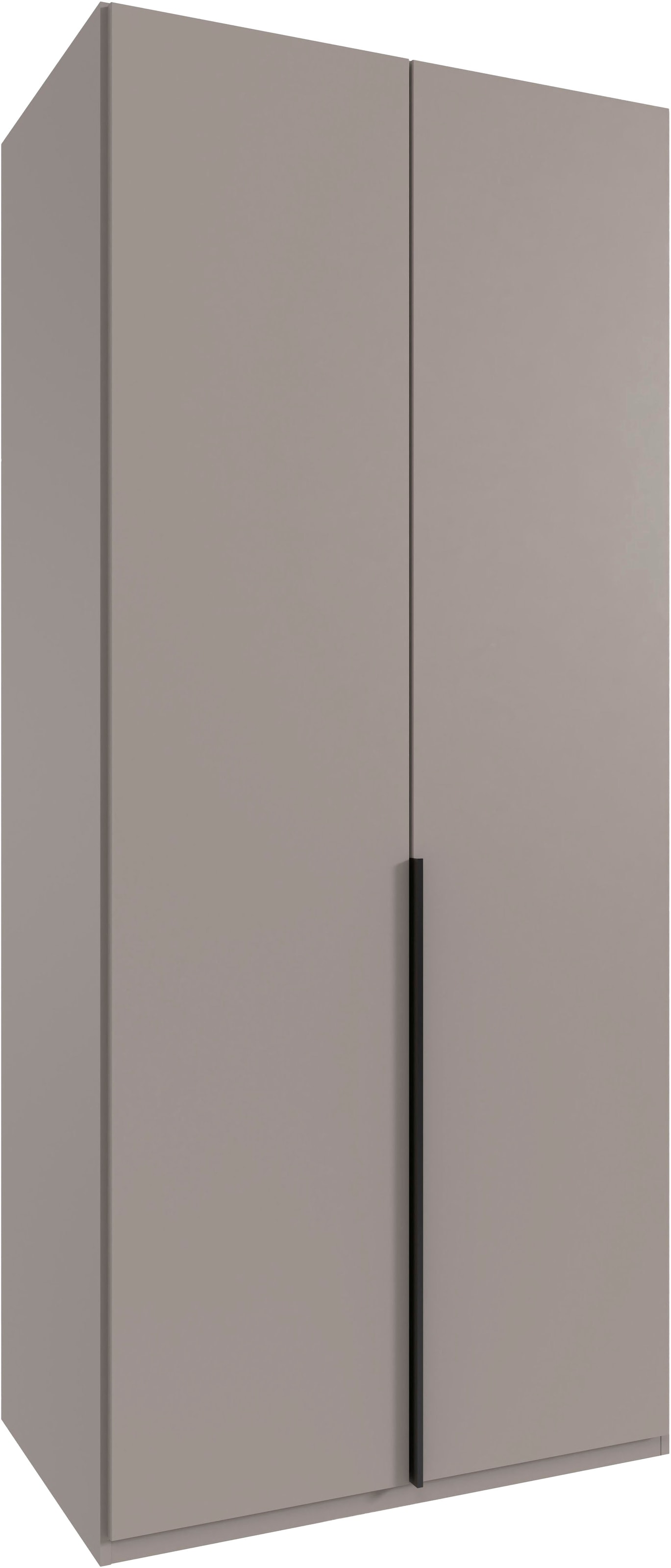 Wimex Kleiderschrank »Mugano,in 5 Breiten,2 Höhen,2 Tiefen, viele Farben, Made in Germany« in Basic oder Premium Ausstattung, mit langen Griffen aus Metall, mit oder ohne Spiegel