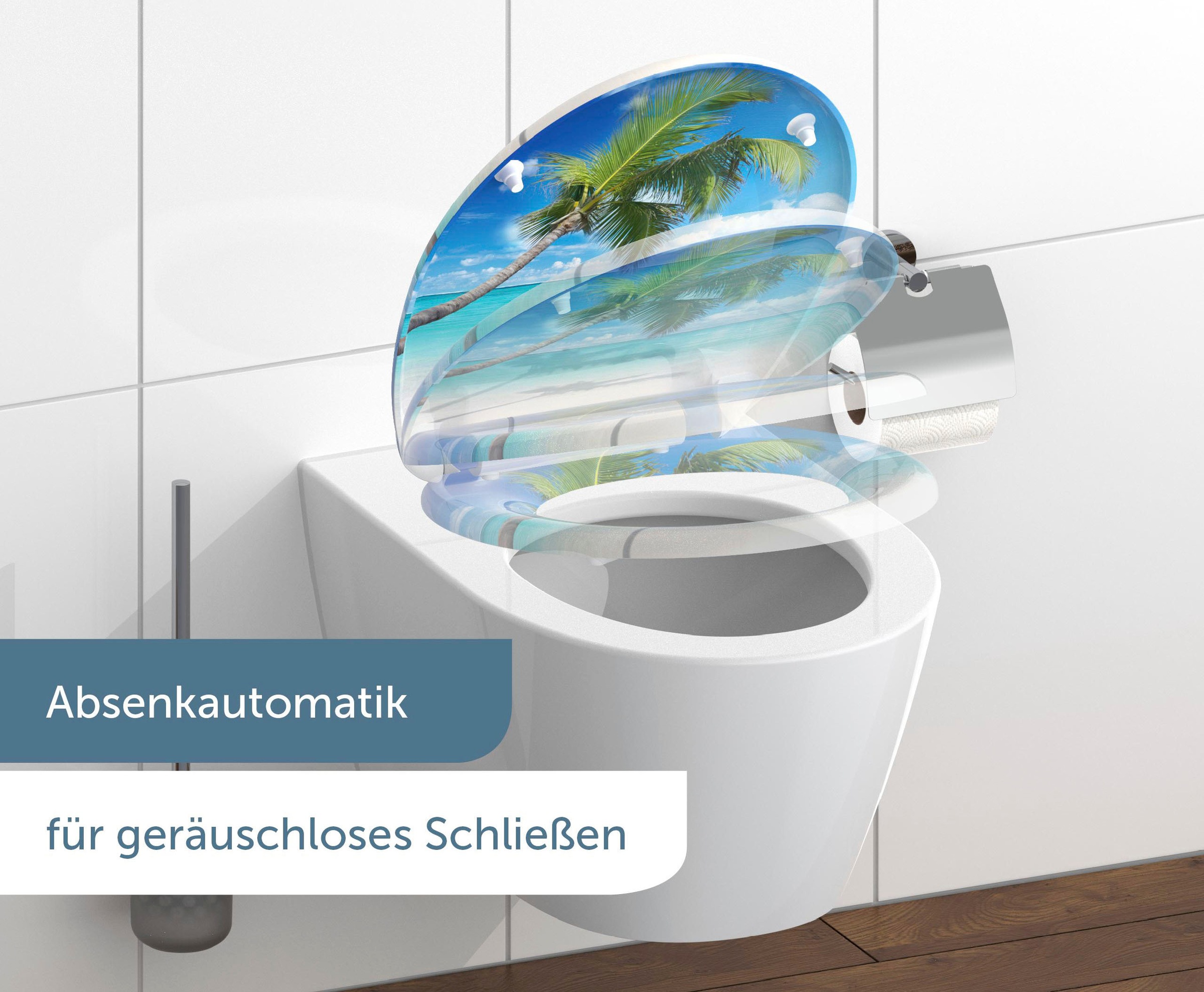 Schütte WC-Sitz 'Carribean' mit Absenkautomatik Duroplast