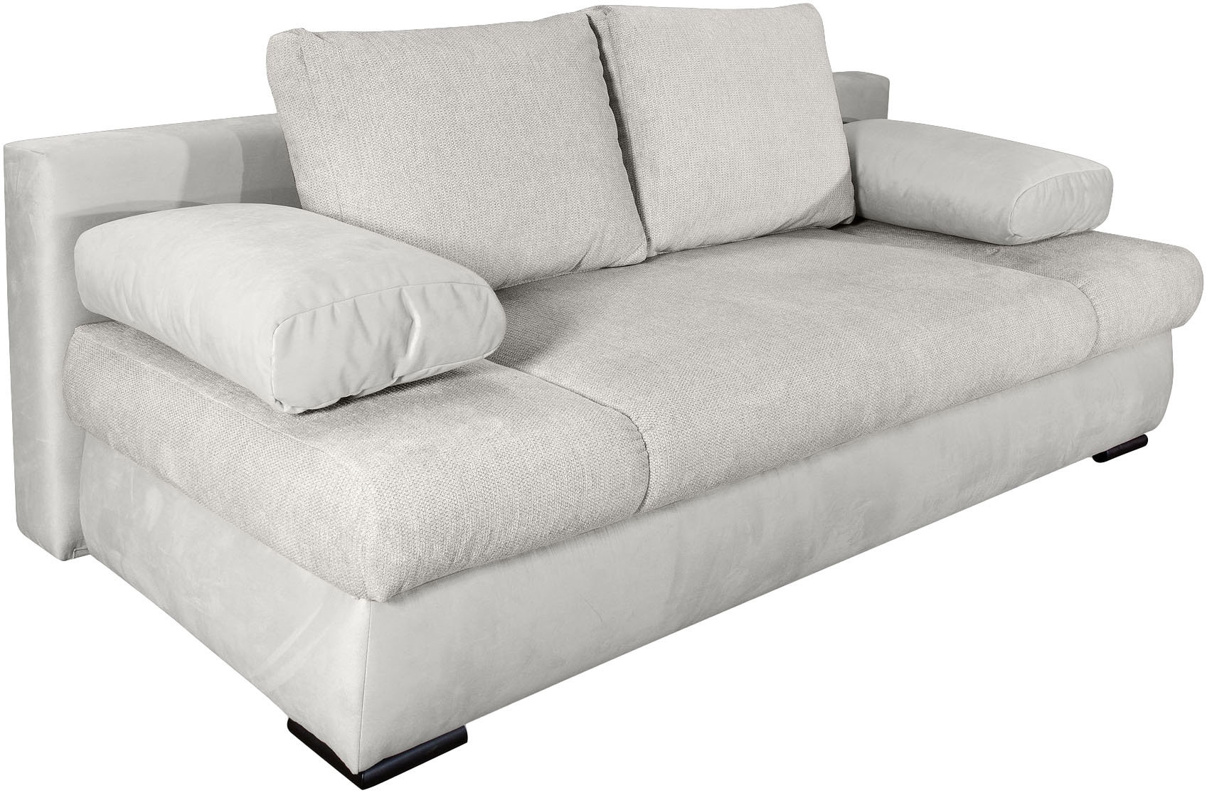 COLLECTION AB Schlafsofa »Chicago, B: 200 cm, Liegefl. 146x200 cm«, mit Bettfunktion, Bettkasten & 2 Armlehnenkissen, Federkern