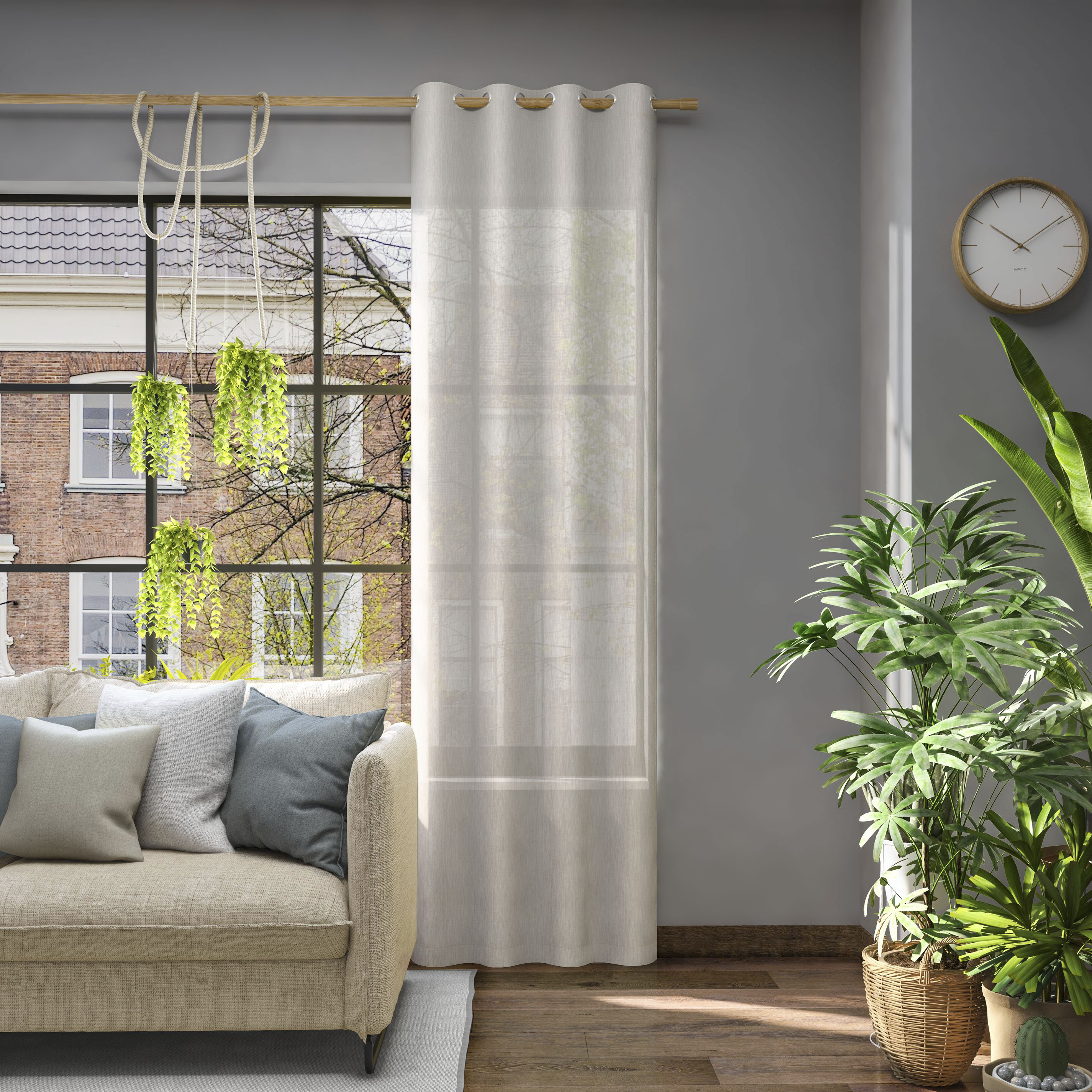 Neutex for you Vorhang "Libre-ECO" Ösen 1 Stk. tlg. Breite 142 cm, nach Mass