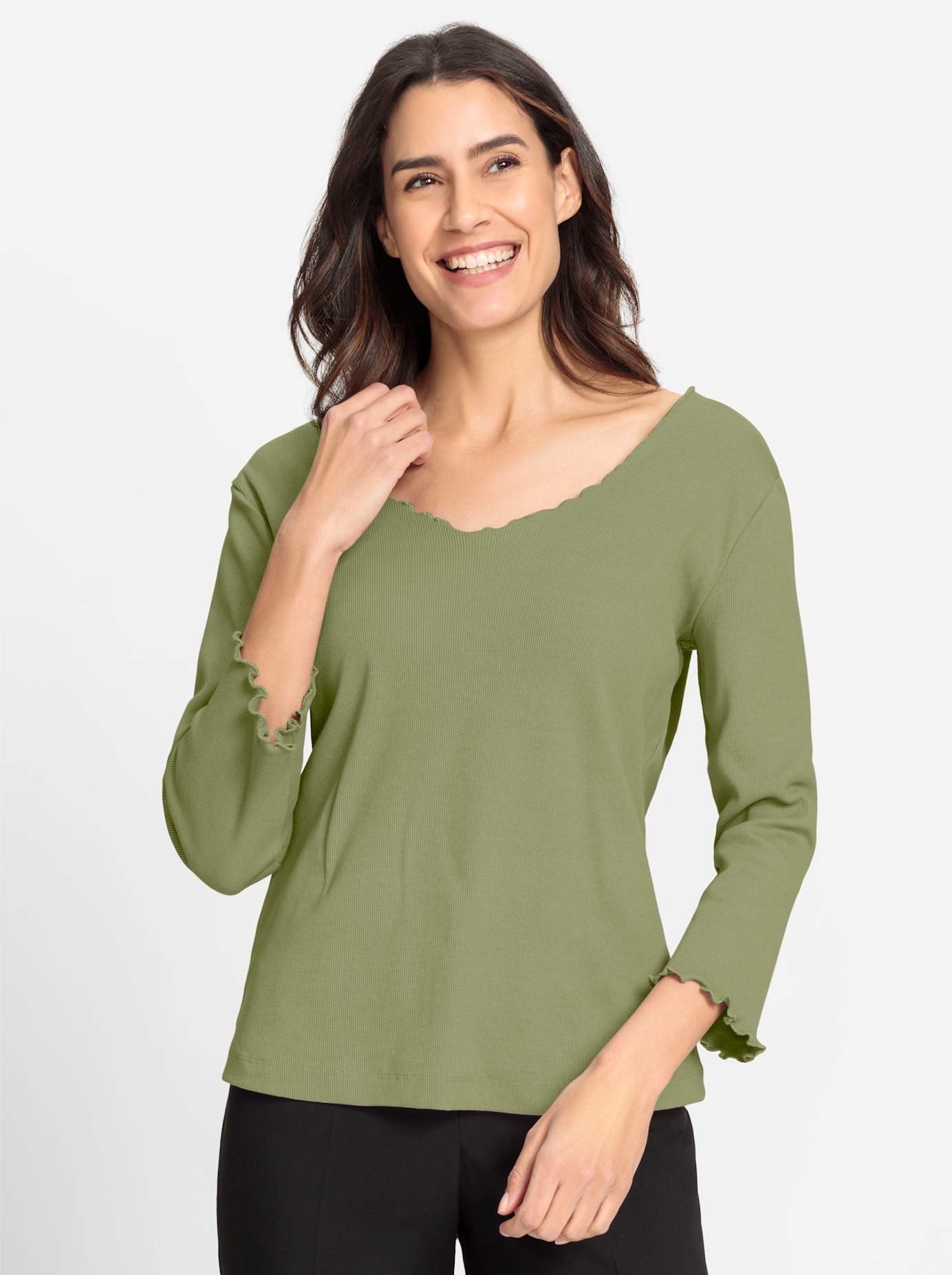 Inspirationen V-Shirt »V-Shirt«, (1 tlg.)