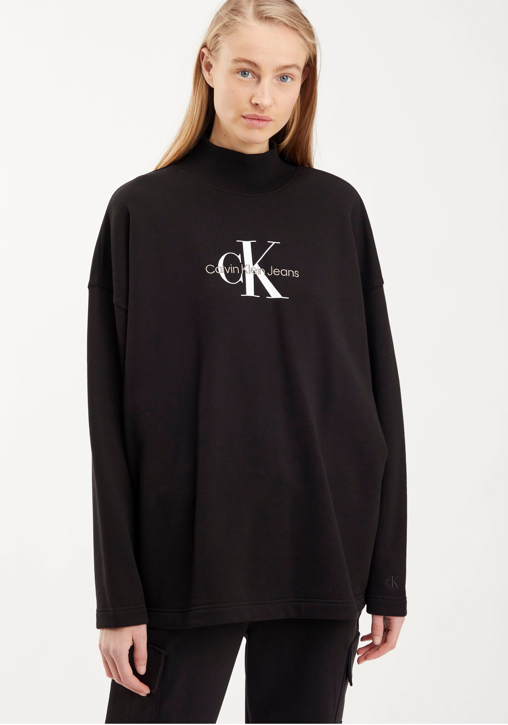 Calvin Klein shoppen Jeans Stehkragen mit | NECK«, hohem »ARCHIVAL online MOCK Jelmoli-Versand MONOLOGO Sweatshirt