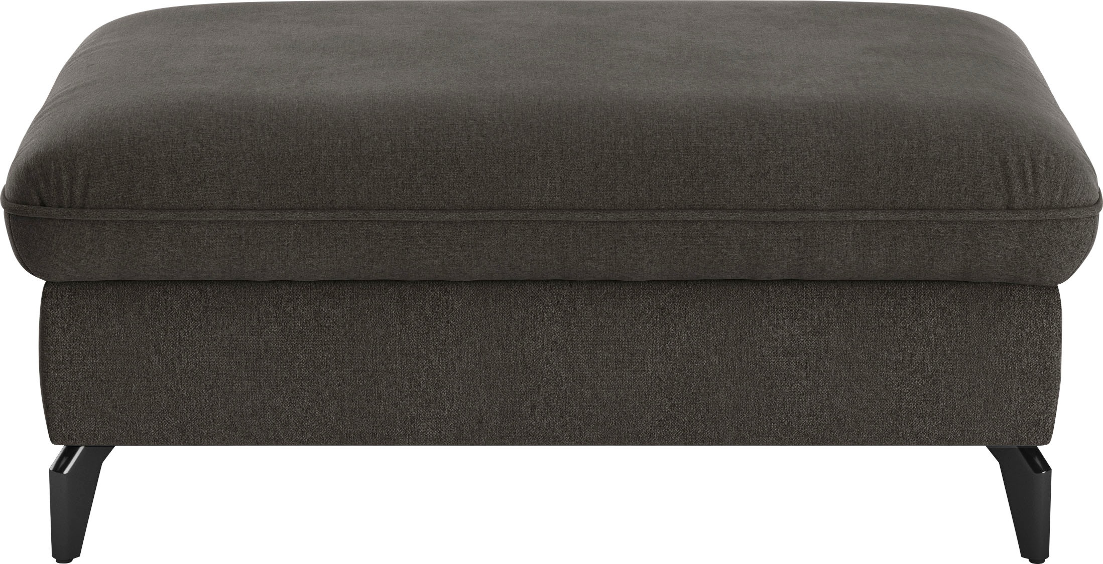 sit&more Polsterhocker »Leandro«, mit schwarzen Metallfüssen