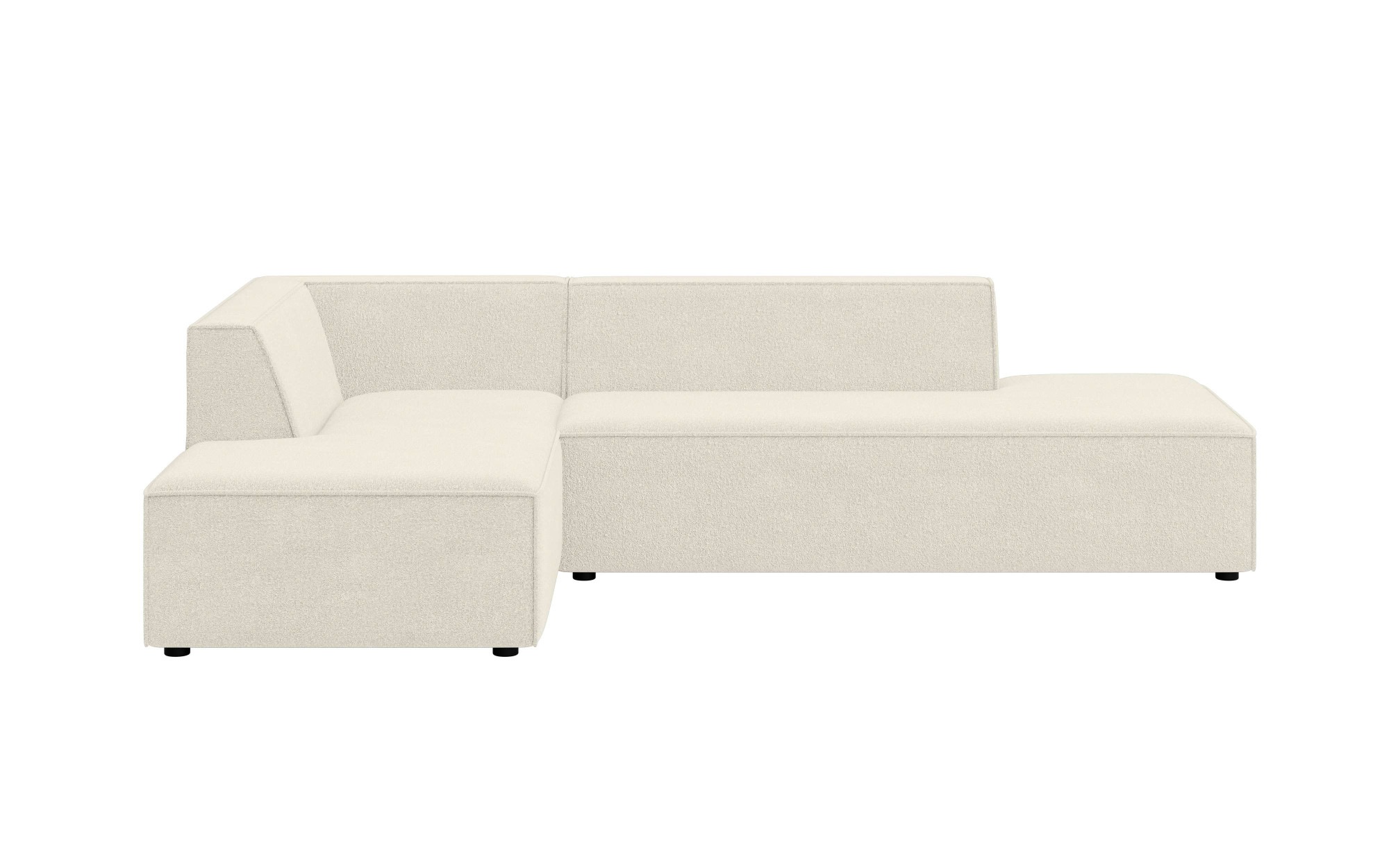 INOSIGN Ecksofa »Ecksofa Cavan mit Ottomane links oder rechts bestellbar«, L-Form mit Wellenunterfederung, Masse B/T/H: 270/180/72 cm