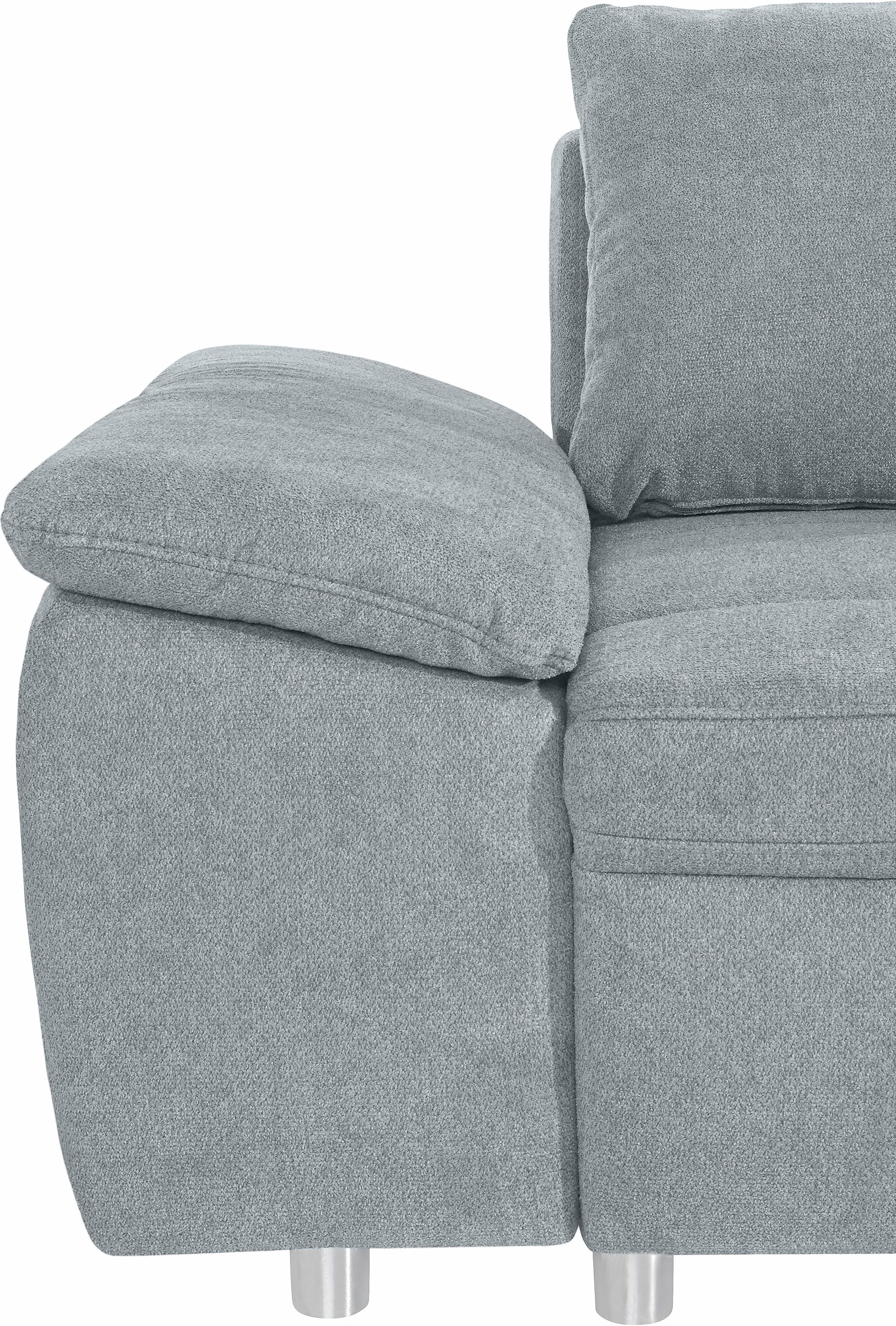 sit&more Ecksofa Labene, wahlweise mit Bettfunktion und Bettkasten, inkl. Rückenkissen