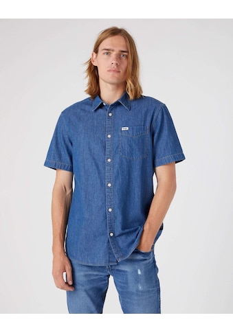 Jeanshemd »Jeanshemden Kurzarm One Pocket Shirt«