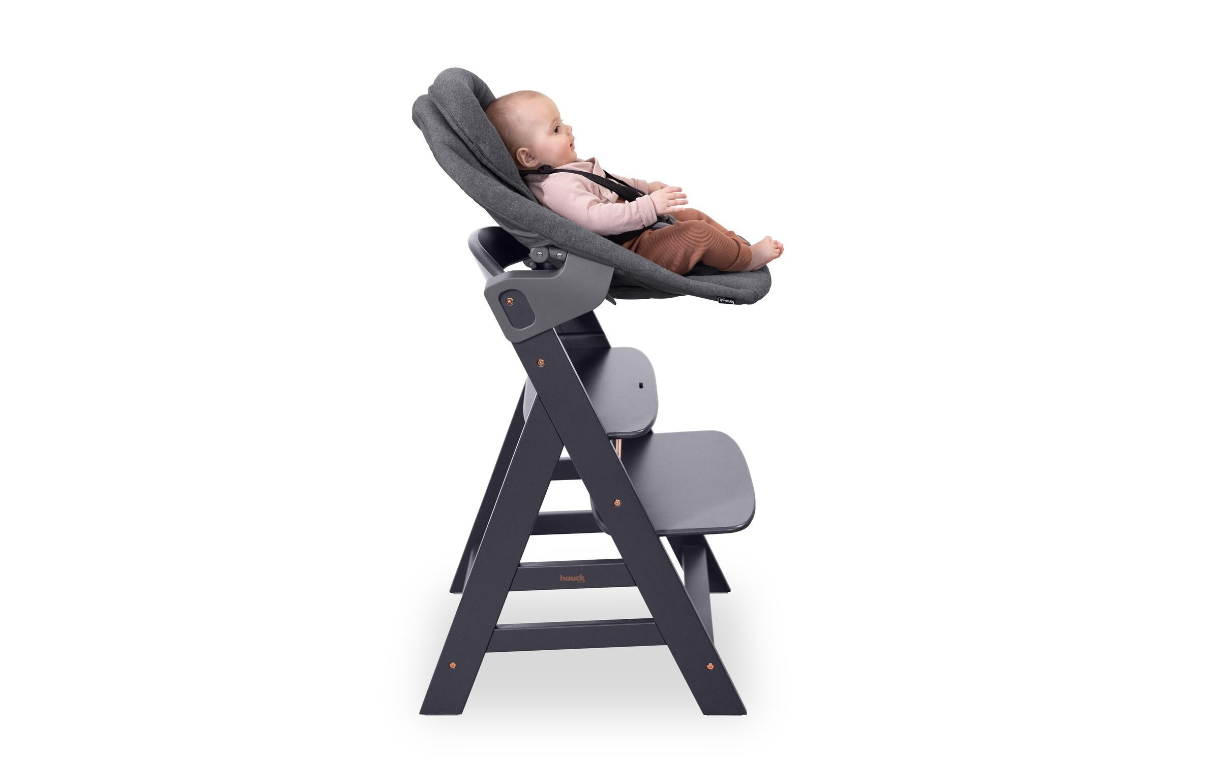 Hauck Hochstuhlaufsatz »Alpha Bouncer Premium Dark Grey« bis