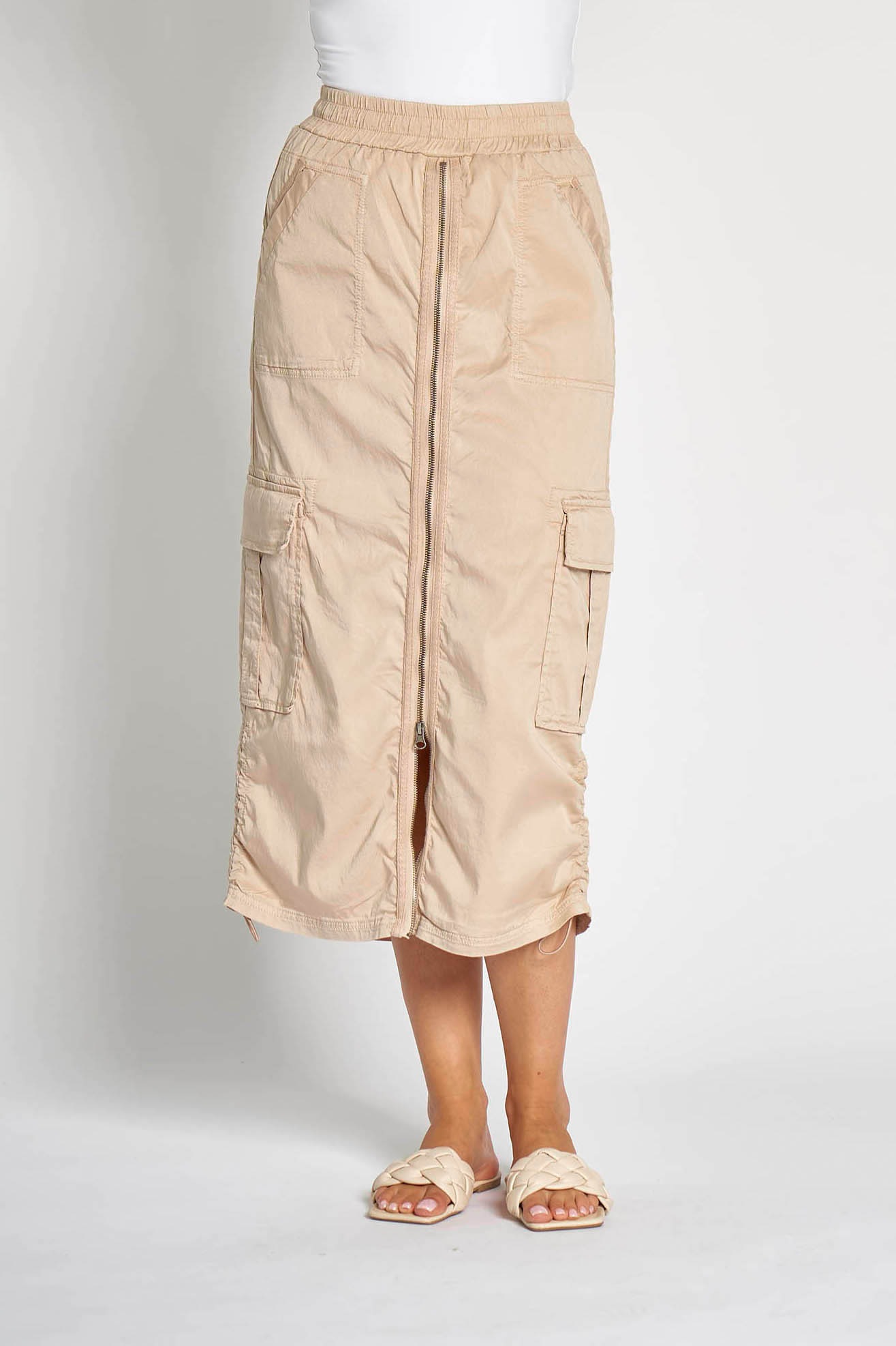 Zhrill Midirock "ZHRENA" mit durchgehendem Reissverschluss vorn