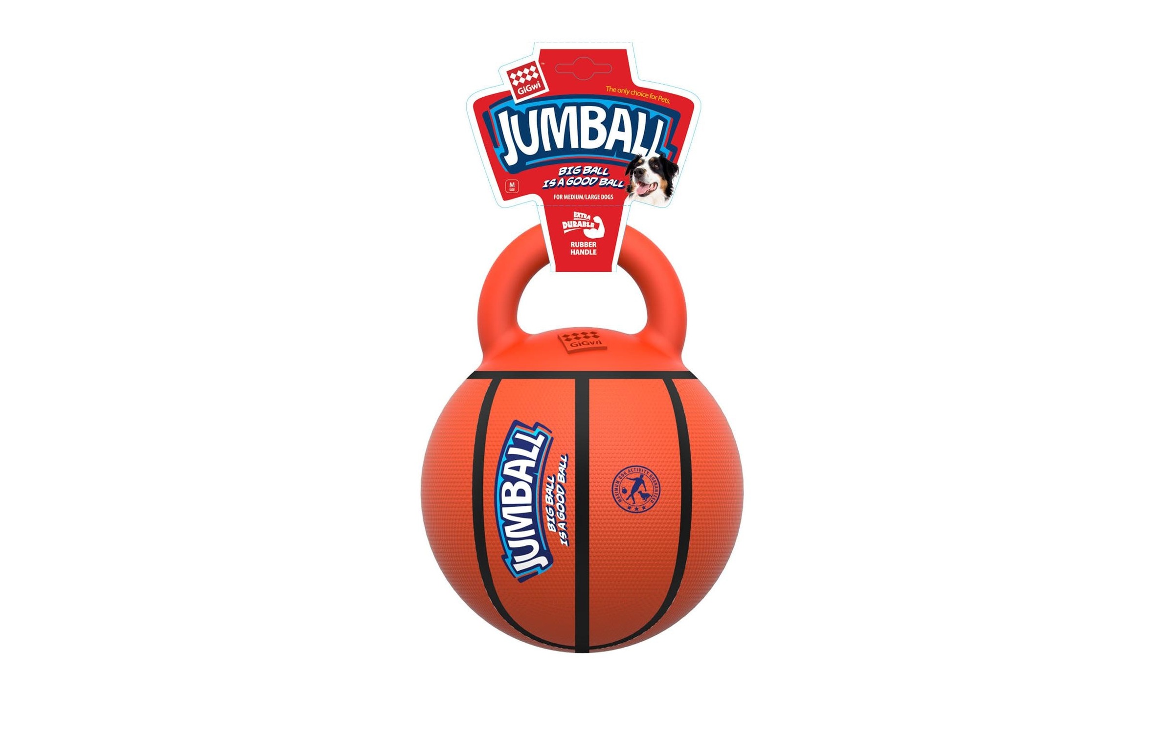 GiGwi Tier-Beschäftigungsspielzeug »Jumpball, Basketball,«, Gummi-Kunststoff