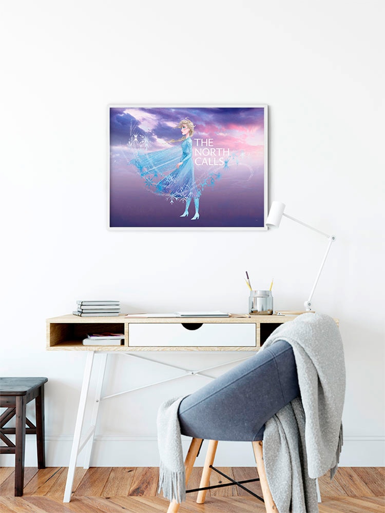 Komar Poster »Frozen Elsa The North Calls«, Disney, (1 St.), Kinderzimmer, Schlafzimmer, Wohnzimmer