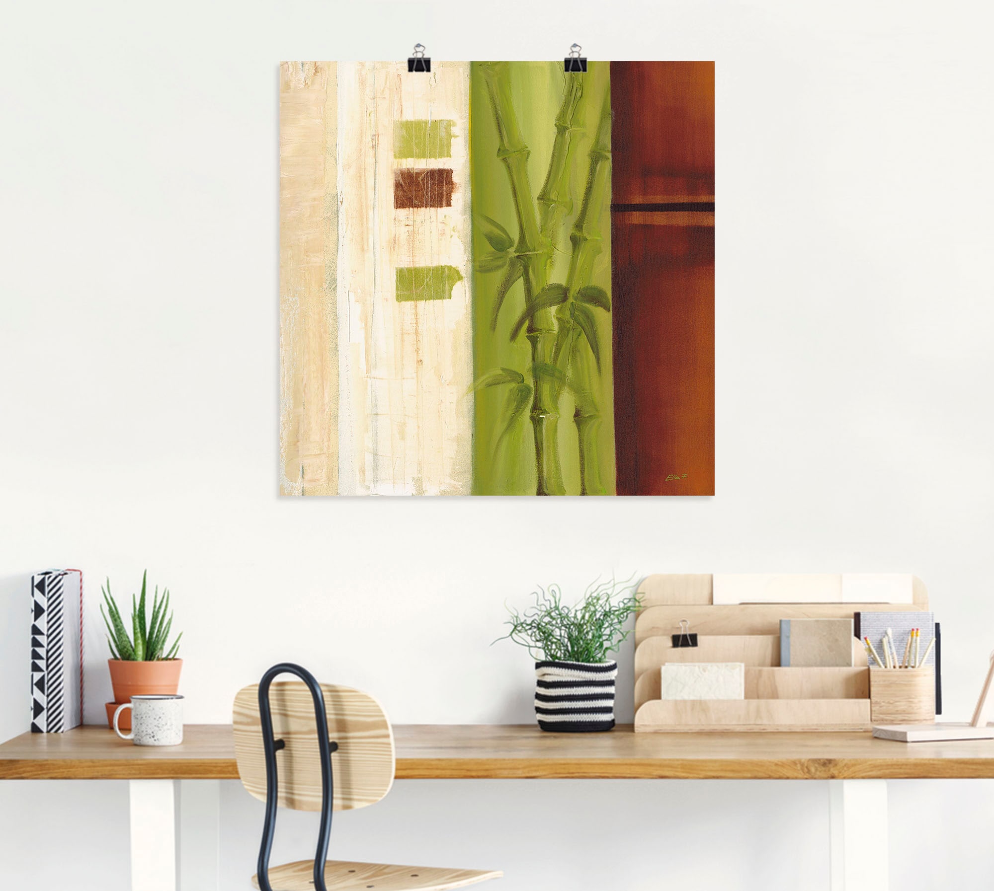 Artland Wandbild »Bambus I«, Gräser, (1 St.), als Alubild, Leinwandbild, Wandaufkleber oder Poster in versch. Grössen