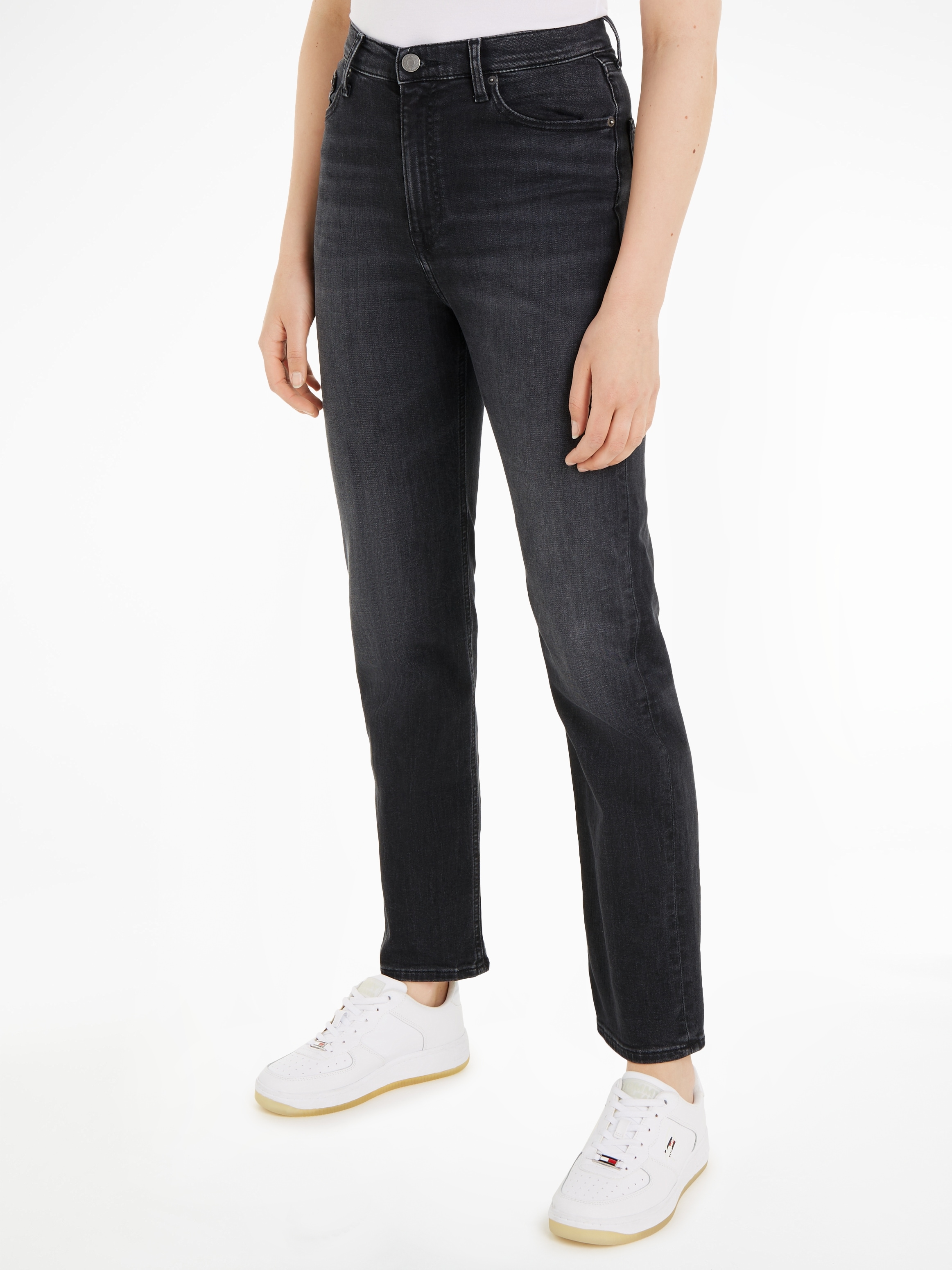 Straight-Jeans »JULIE UH STR AH1280«, mit Logostickerei