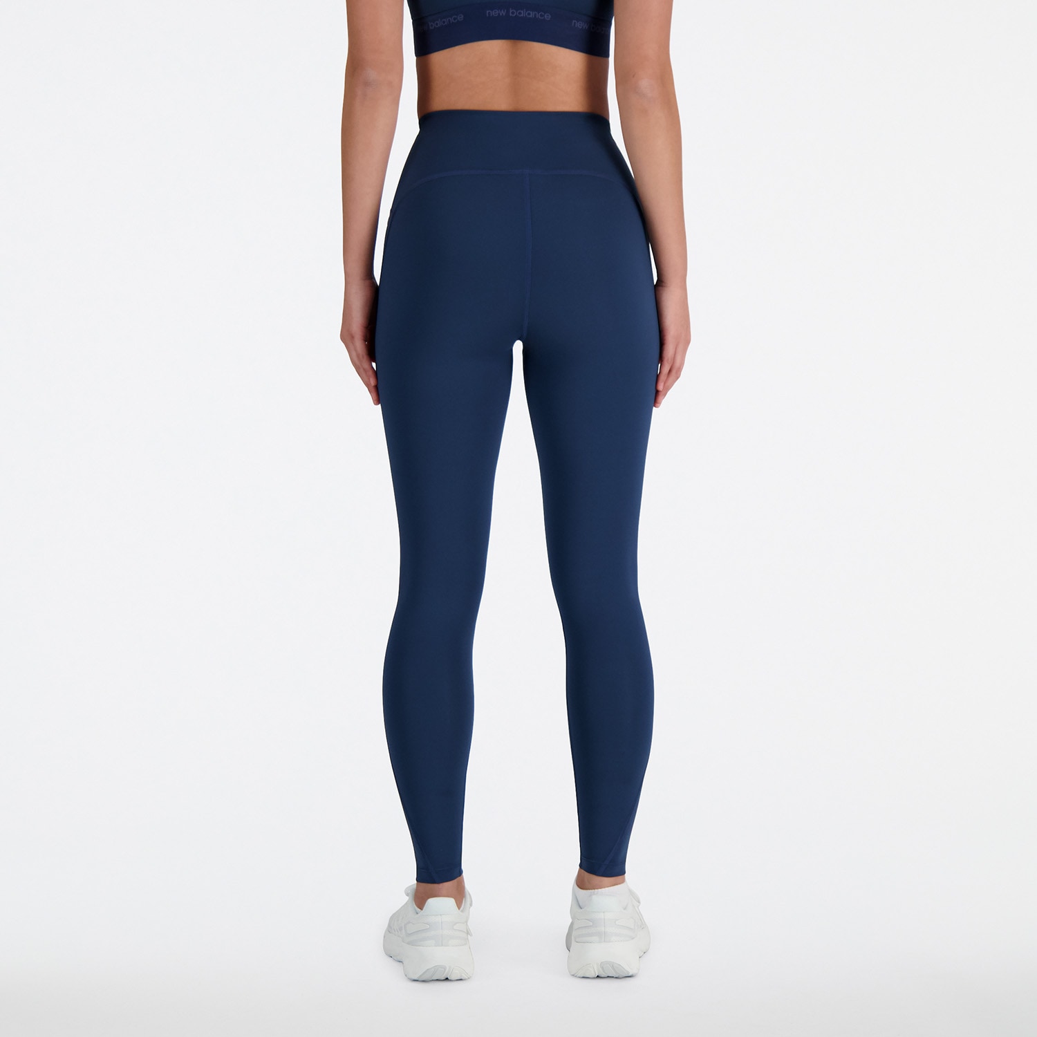 New Balance Lauftights »Sleek High Rise Legging 27"«, mit Label