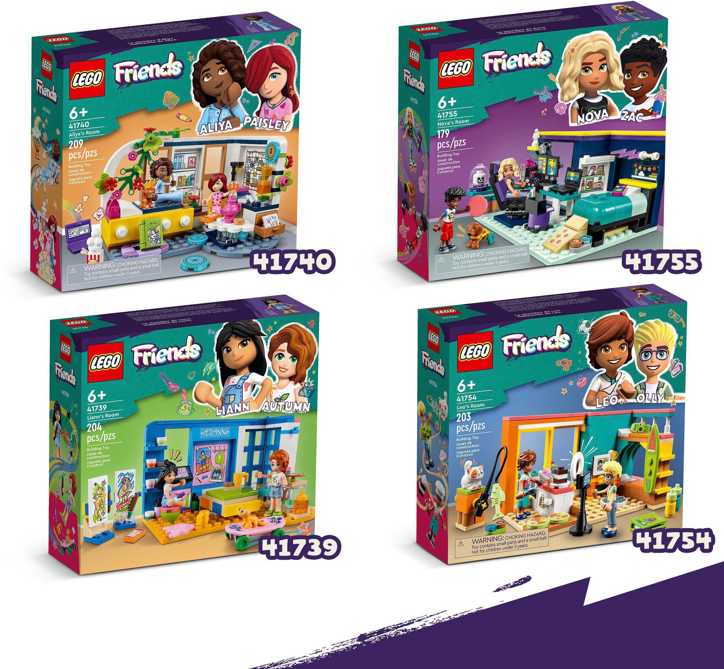 LEGO® Konstruktionsspielsteine »Aliyas Zimmer (41740), LEGO® Friends«, (209 St.), Made in Europe