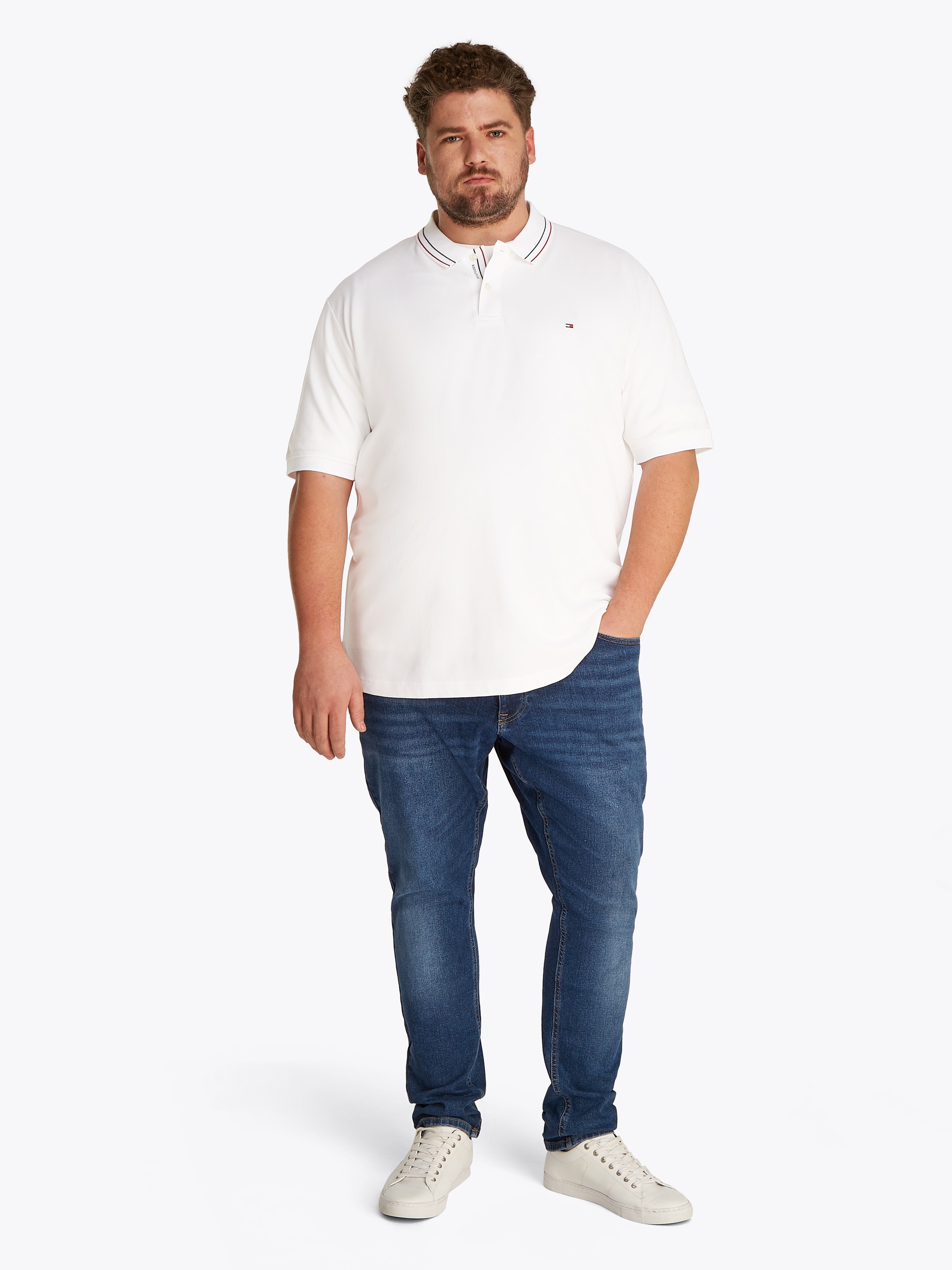 Tommy Hilfiger Big & Tall Poloshirt »BT-PLACKET INTEREST REG POLO-B«, Grosse Grössen