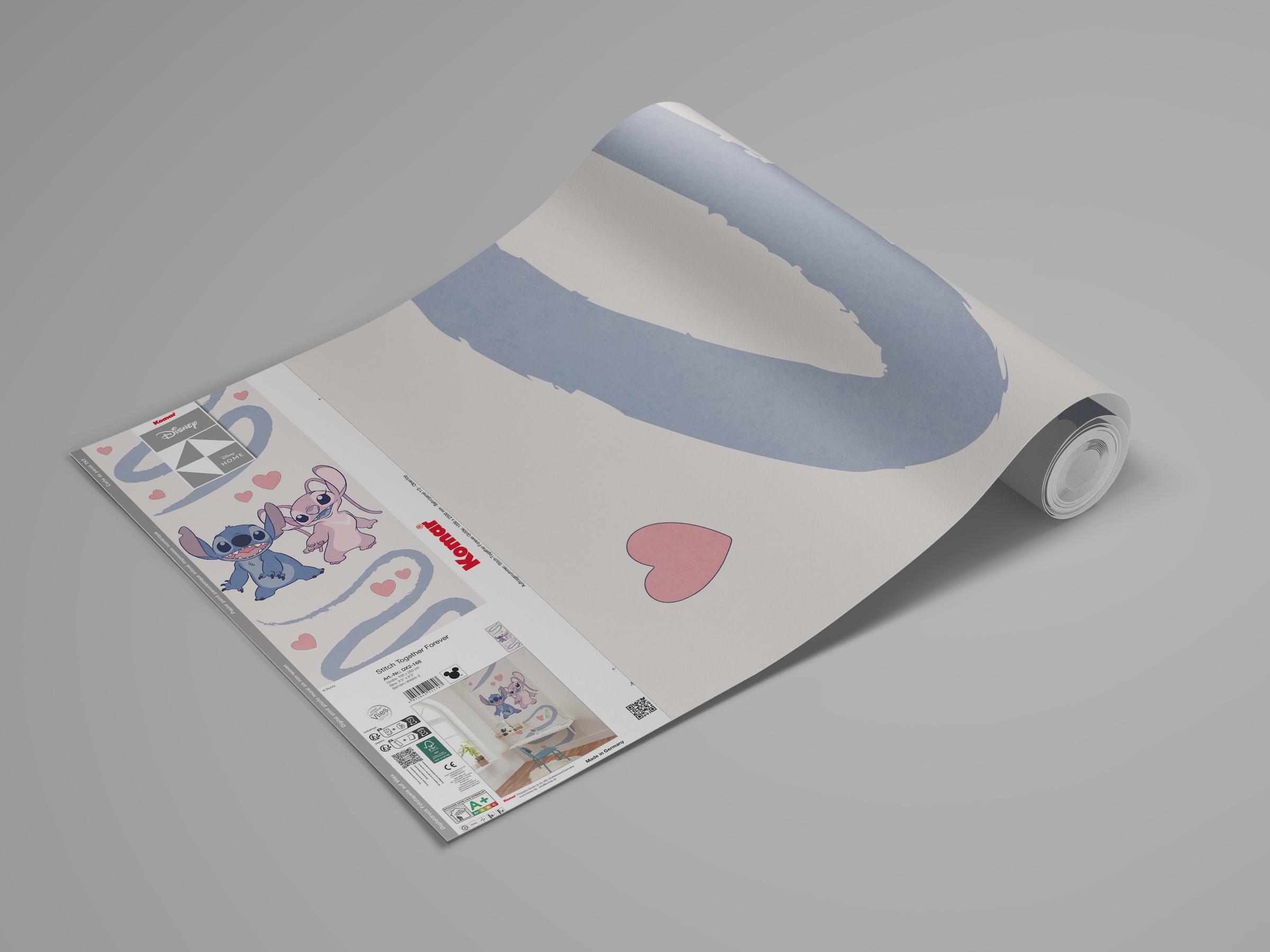 Komar Fototapete »Digitaldruck Vlies - Stitch Together Forever - Grösse 100 x 250 cm«, bedruckt, Kinderzimmer