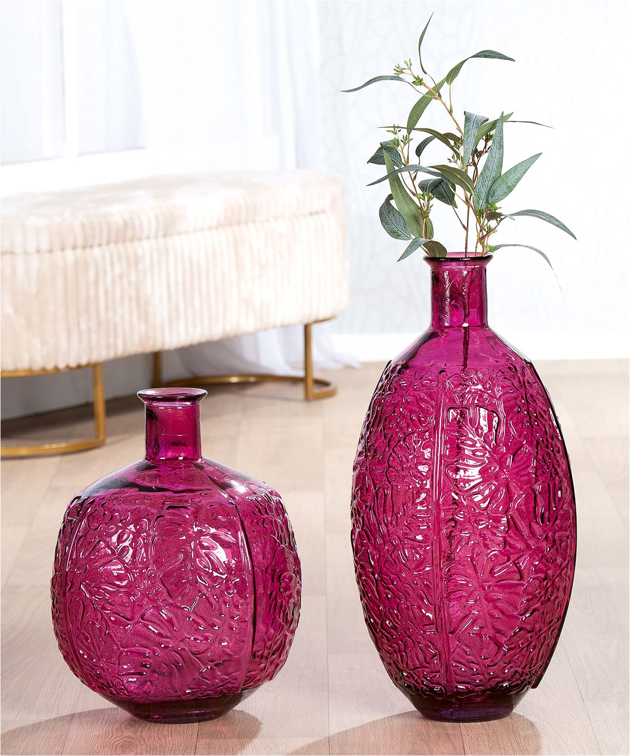 GILDE Tischvase "Vase Dschungel"