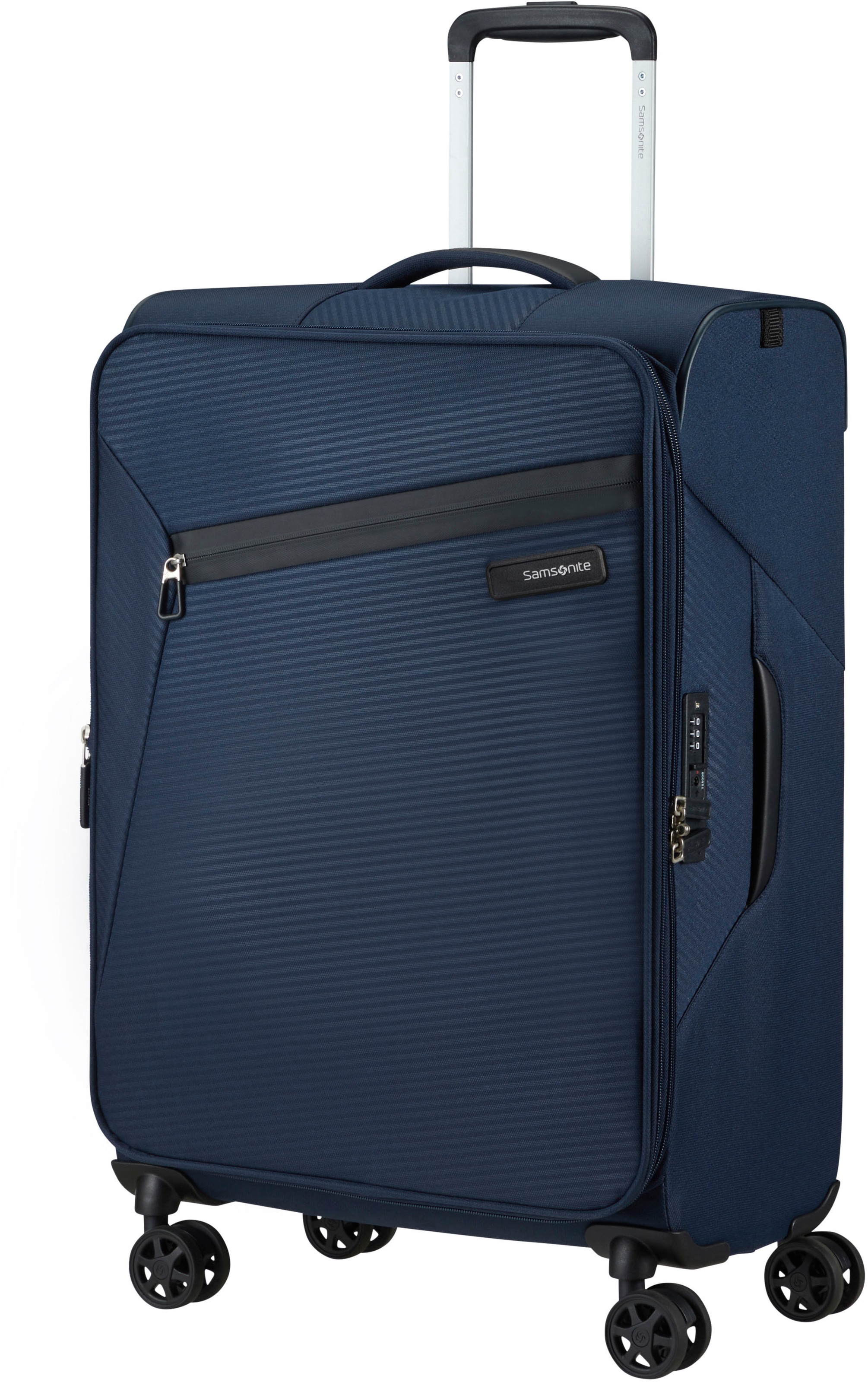 Samsonite Weichgepäck-Trolley »LITEBEAM, verschiedene Grössen und Farben«, 4 Rollen, Reisekoffer Aufgabegepäck Trolley Volumenerweiterung bei M/L