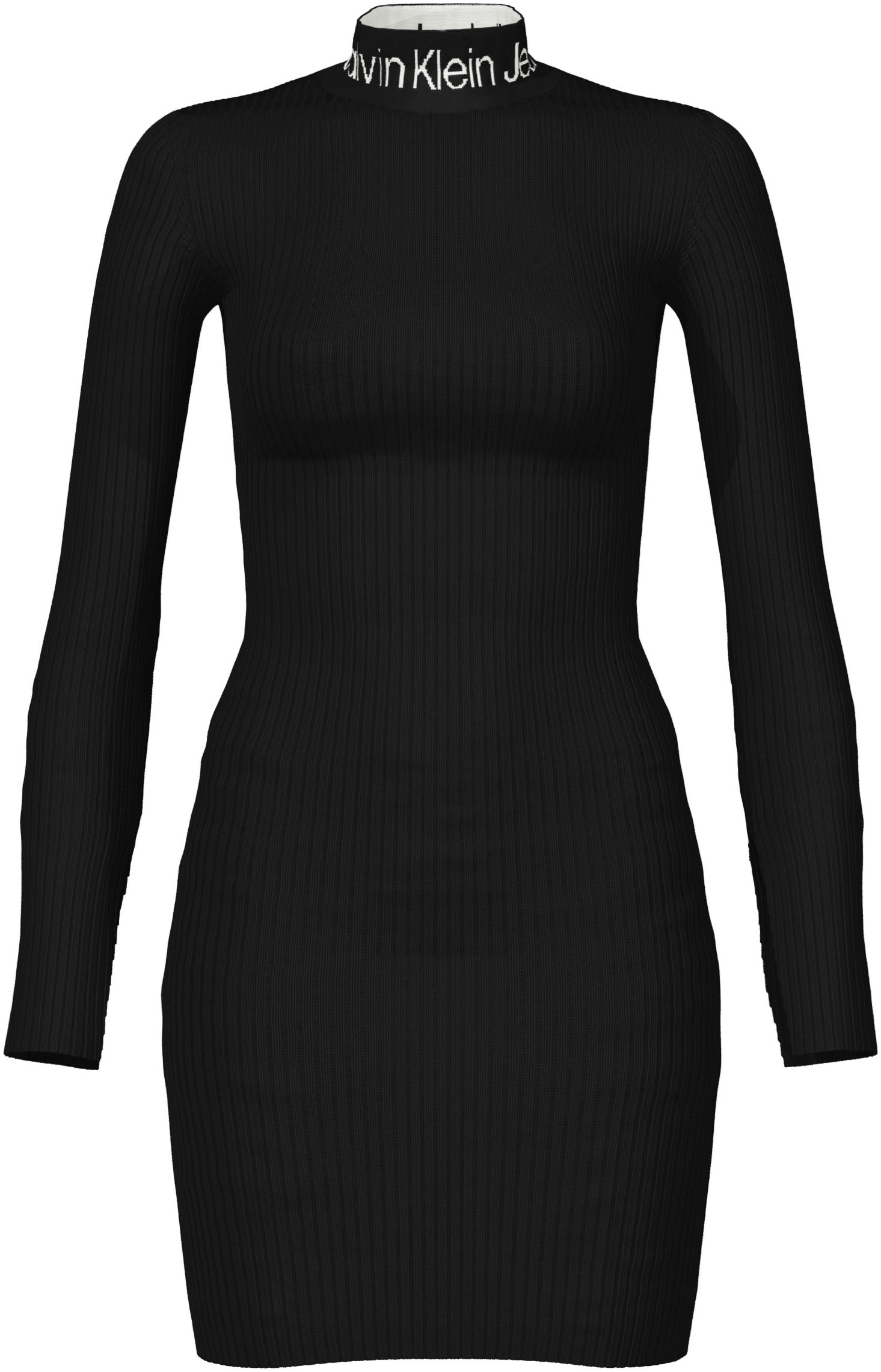 Calvin Klein Jeans Sweatkleid DRESS« online SWEATER | INTARSIA bestellen »LOGO Jelmoli-Versand