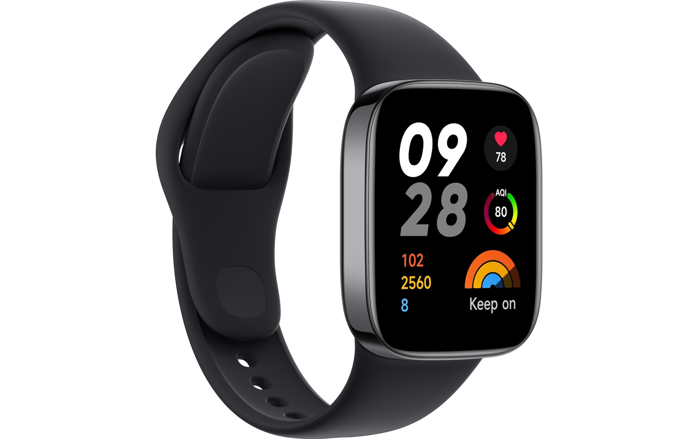 Xiaomi Smartwatch »Xiaomi Redmi Watch 3 black«, (/ 1,75 Zoll),)