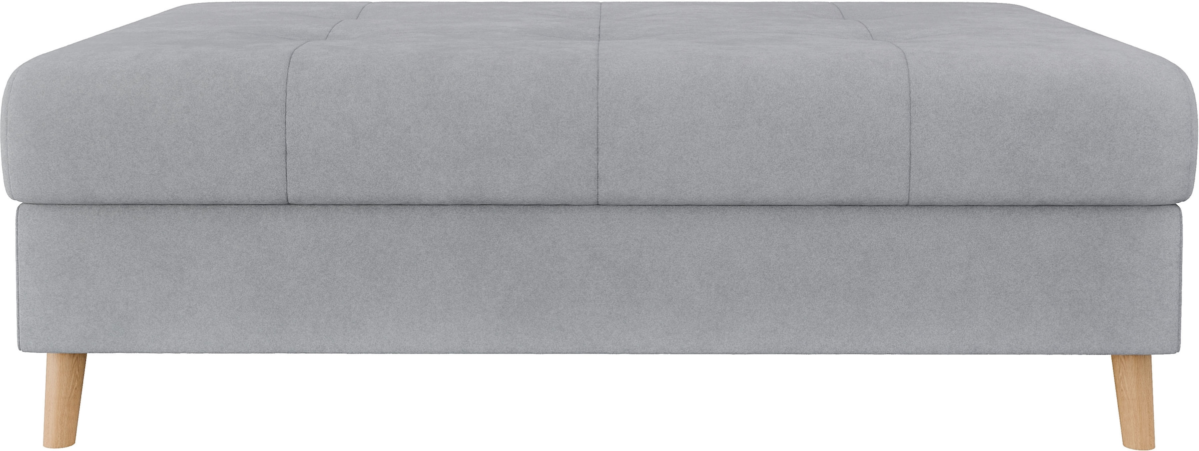 Home affaire Polsterhocker »CHARRE XXL, Steppung im Sitzbereich, Masse: B/T/H: 118/73/40 cm«, passend zur Serie CHARRE, auch in Cord und Bouclé