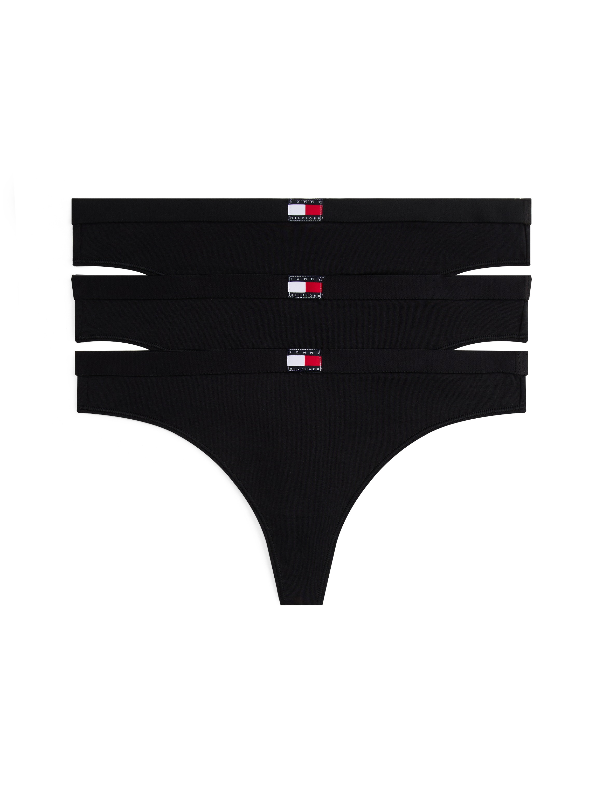 Tommy Hilfiger Underwear String "3 PACK THONG (EXT.SIZES)" 3 Stk. basic, elastischer Bund, unifarben
