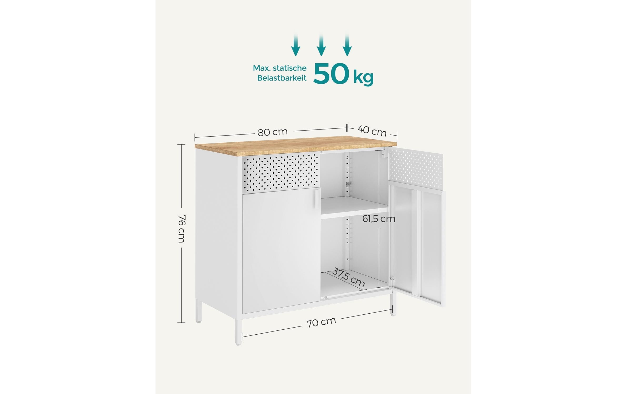 SONGMICS Kommode »80 x 40 x 76 cm«
