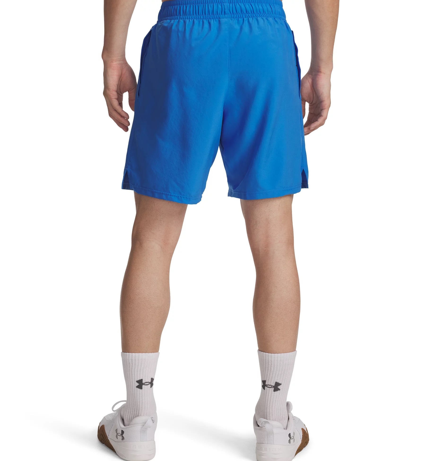 Under Armour Shorts "UA TECH WOVEN WORDMARK SHORT" mit Eingrifftaschen, pflegeleicht, normale Leibhöhe, gerade Beinform