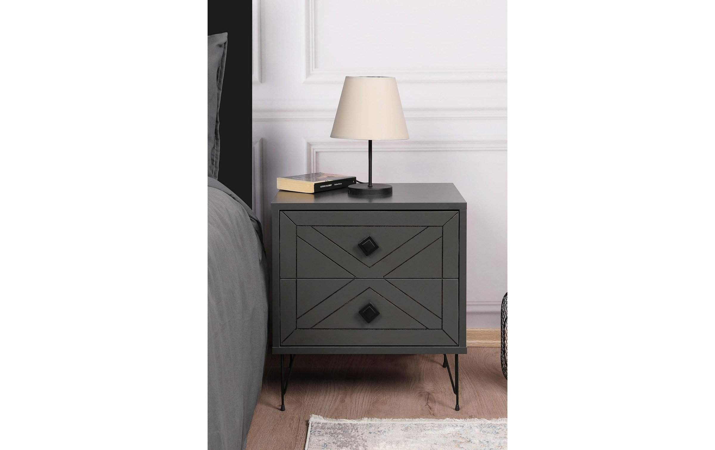 WOODY FASHION Nachttisch »Luna 50 x 55 cm«