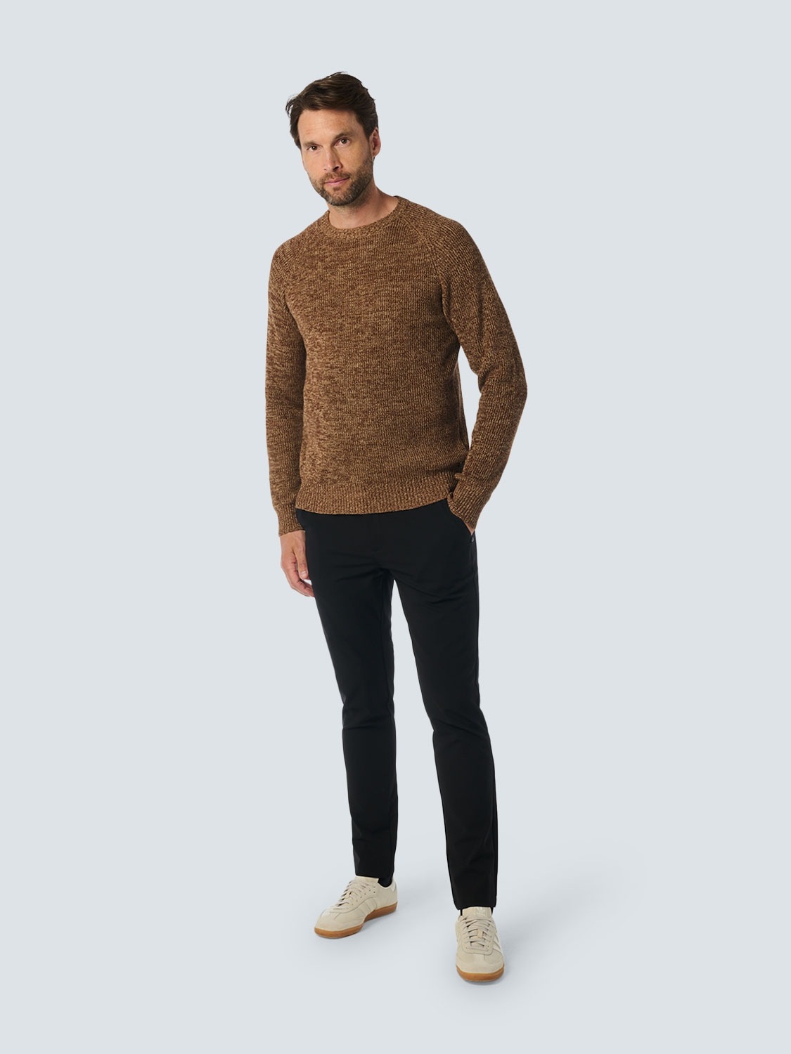 NO EXCESS Strickpullover, in melierter Optik