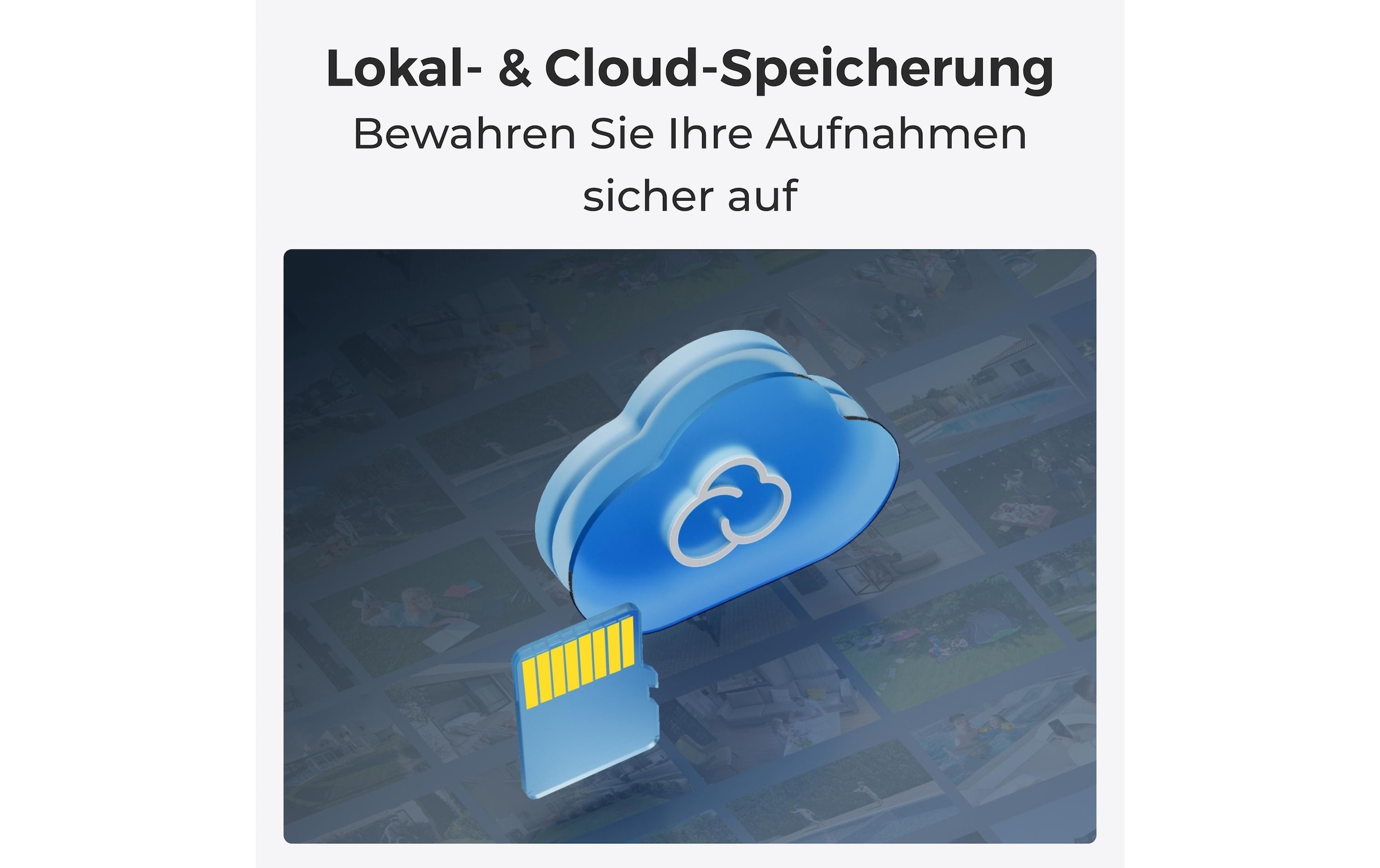Reolink Überwachungskamera »B430 Schwarz, inkl, Solarpanel«, Aussenbereich
