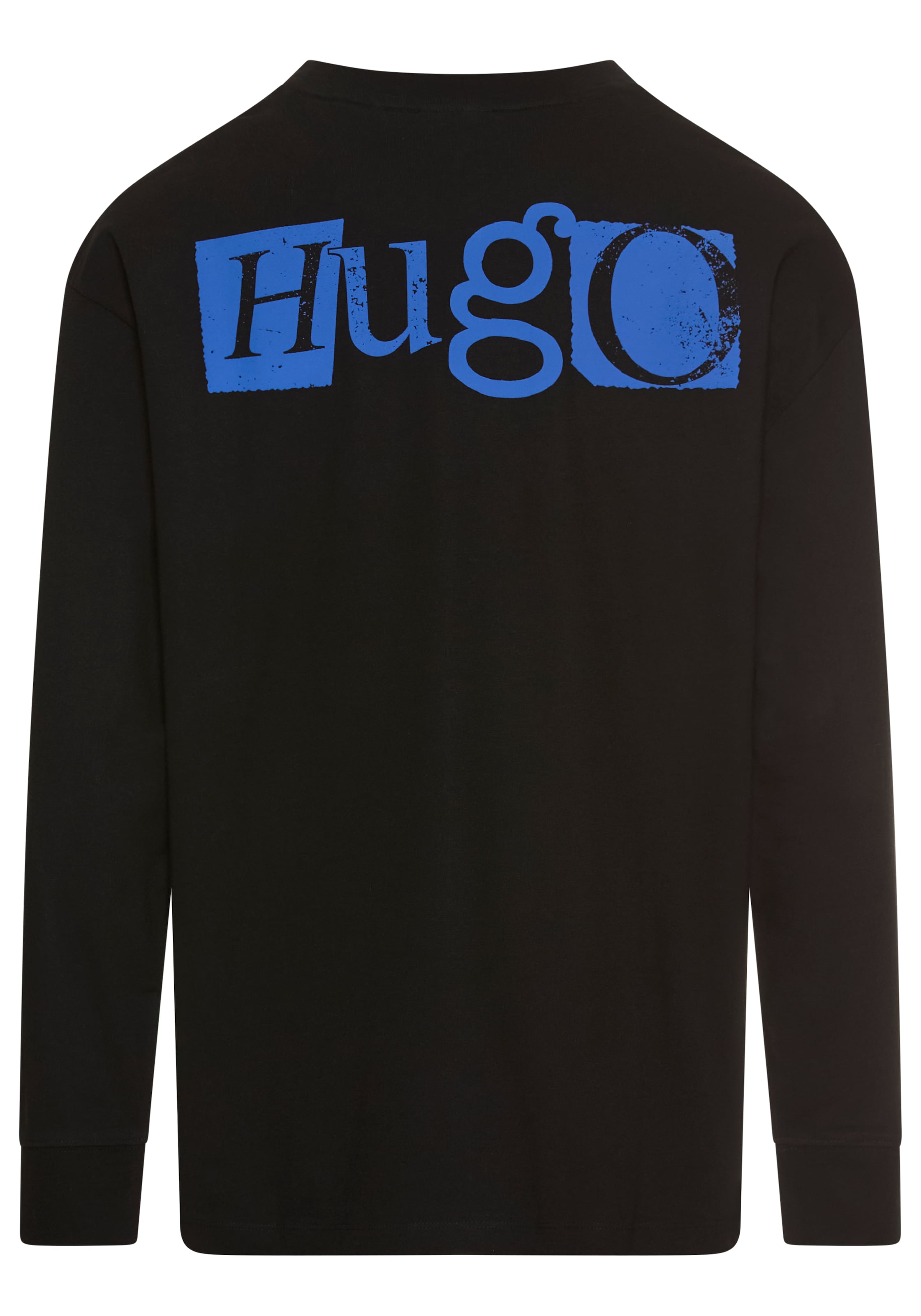HUGO Blue Langarmshirt »Nilcrew«, mit grossem Rückedruck