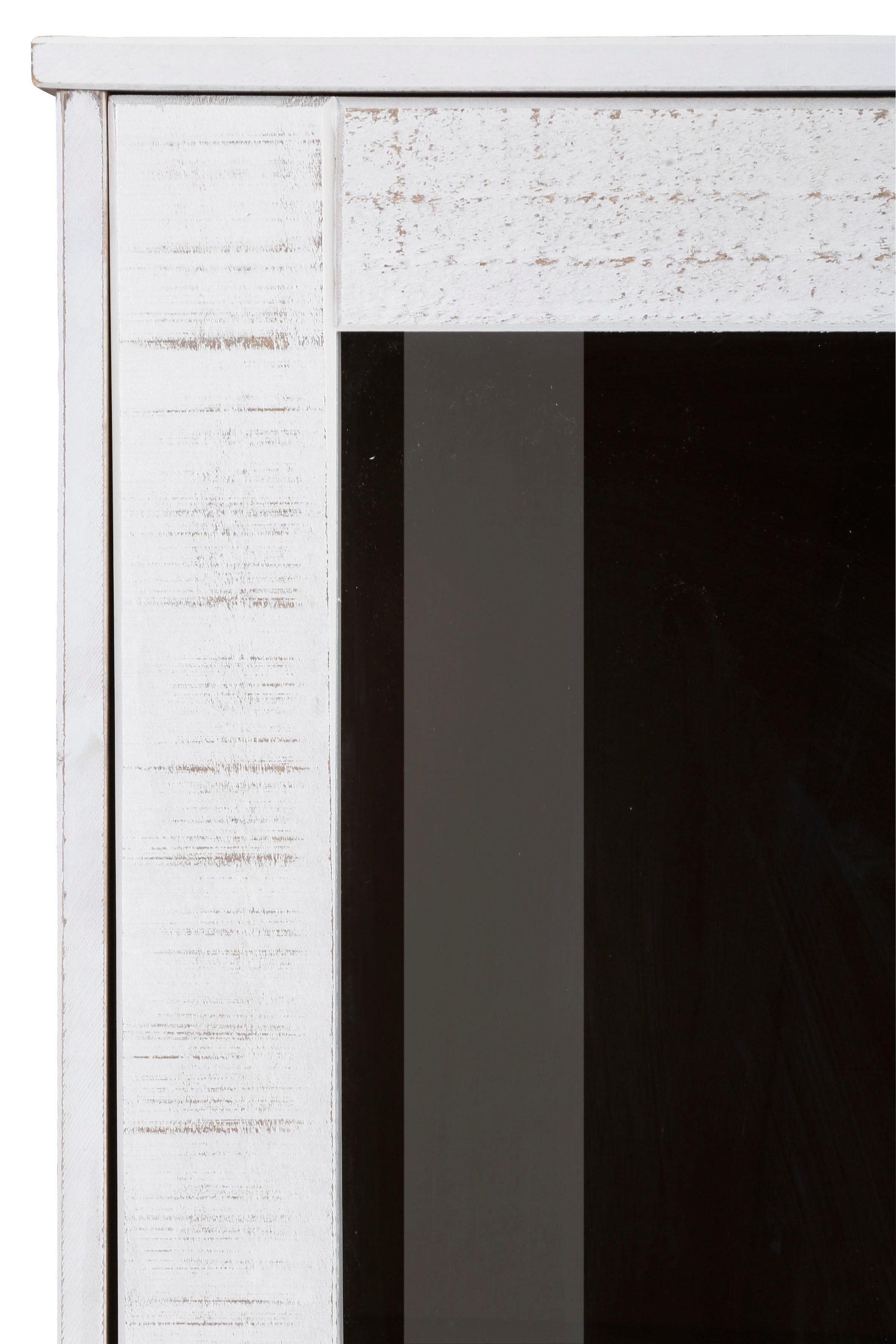 Home affaire Vitrine »Freya«, aus massivem Kiefernholz, mit quadratischen Rohrbeinen, Breite 91 cm