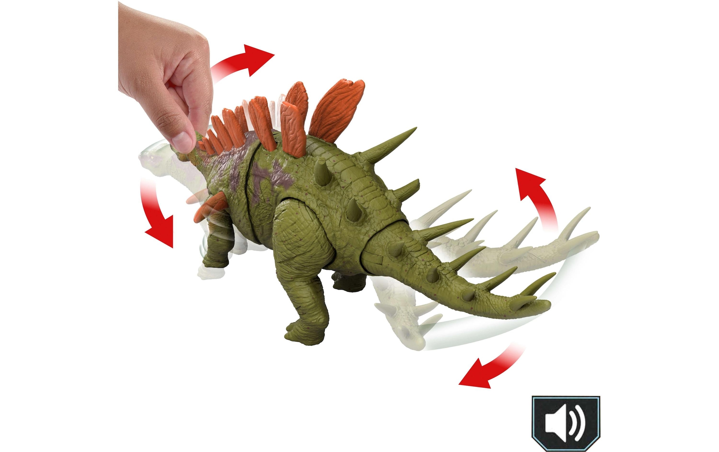 Mattel® Spielfigur »Jurassic World Wild Roar Kentrosaurus«