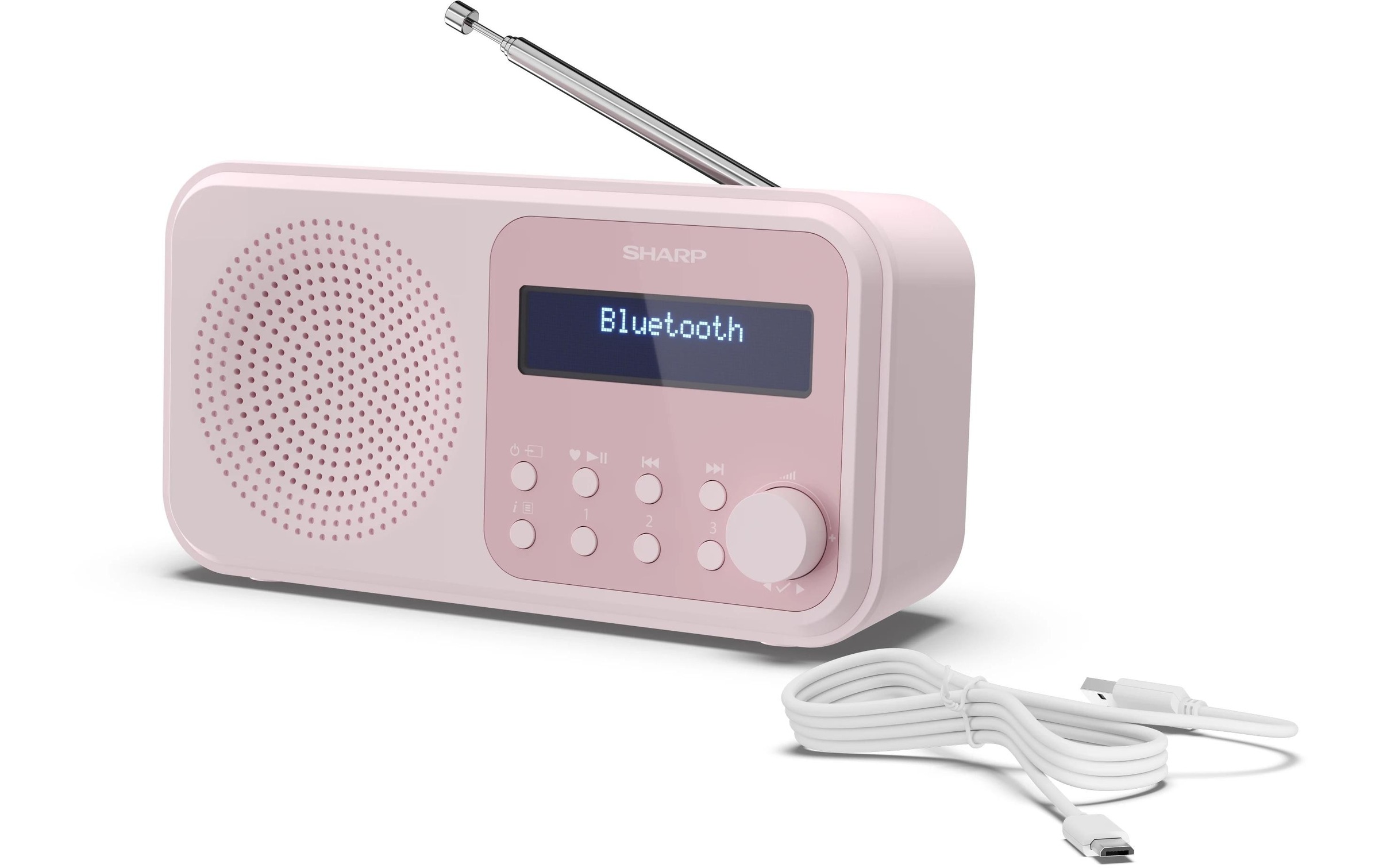 Sharp Digitalradio (DAB+) »DAB+ Radio DR-P420 – Pink«, (Digitalradio (DAB+)-FM-Tuner)