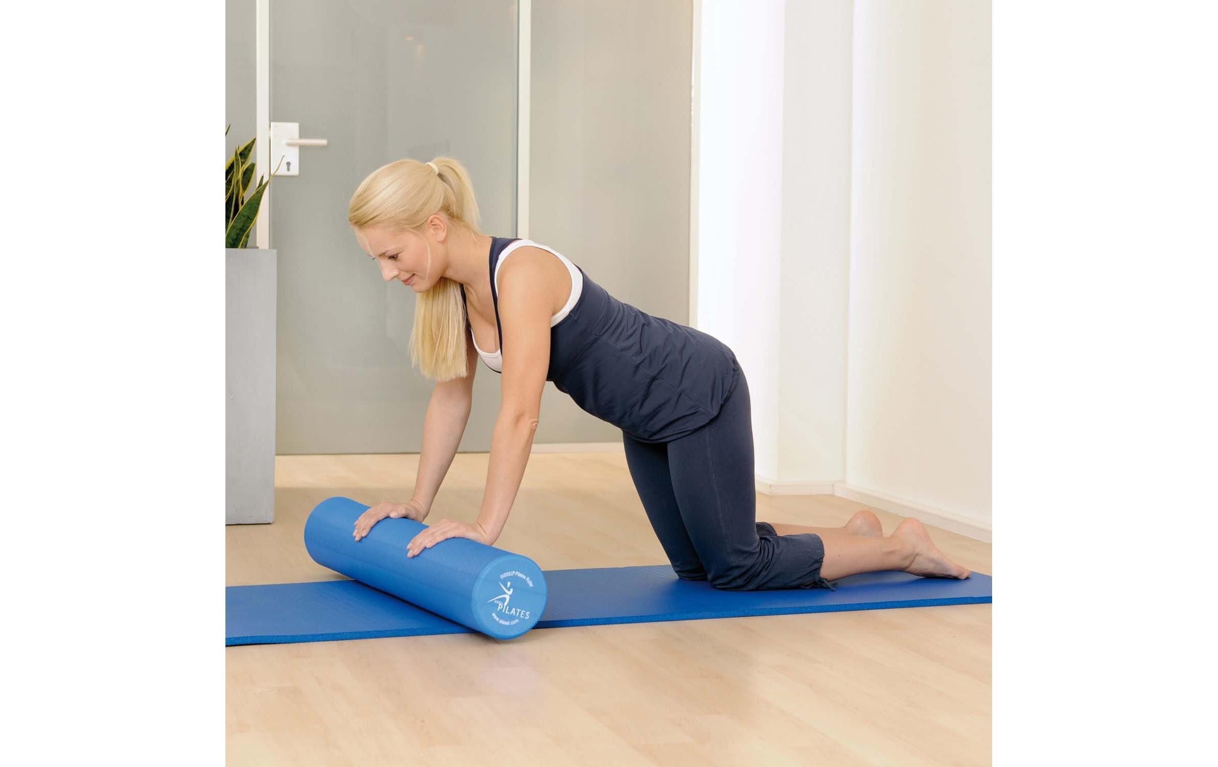 Pilates roller pro sissel 100 cm  - bleu
