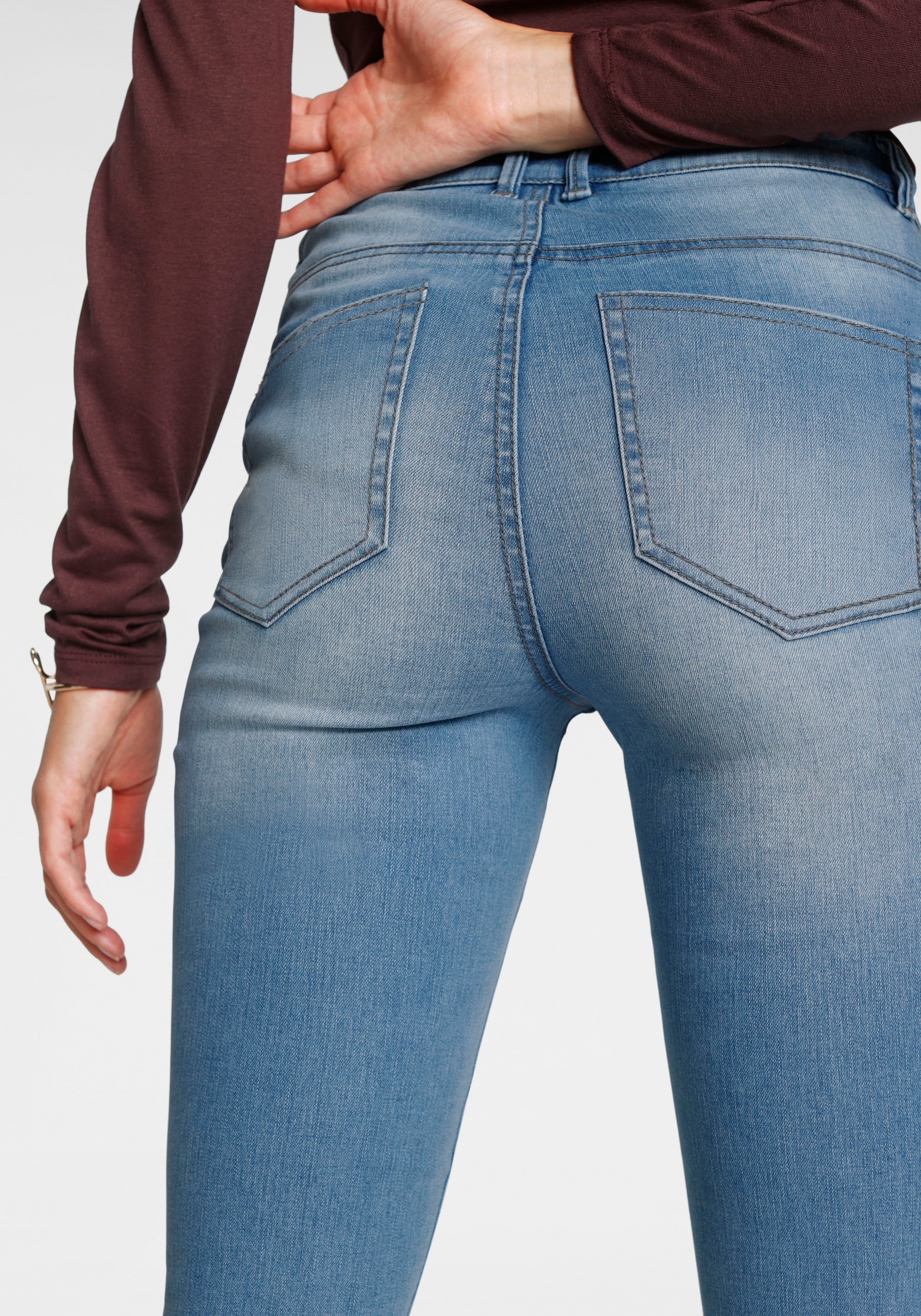 ONLY Skinny-fit-Jeans »ONLPAOLA – Extra-eng geschnittene Jeans mit figurformender Silhouette«, skinny fit, modisch, Denim, Baumwollmischung