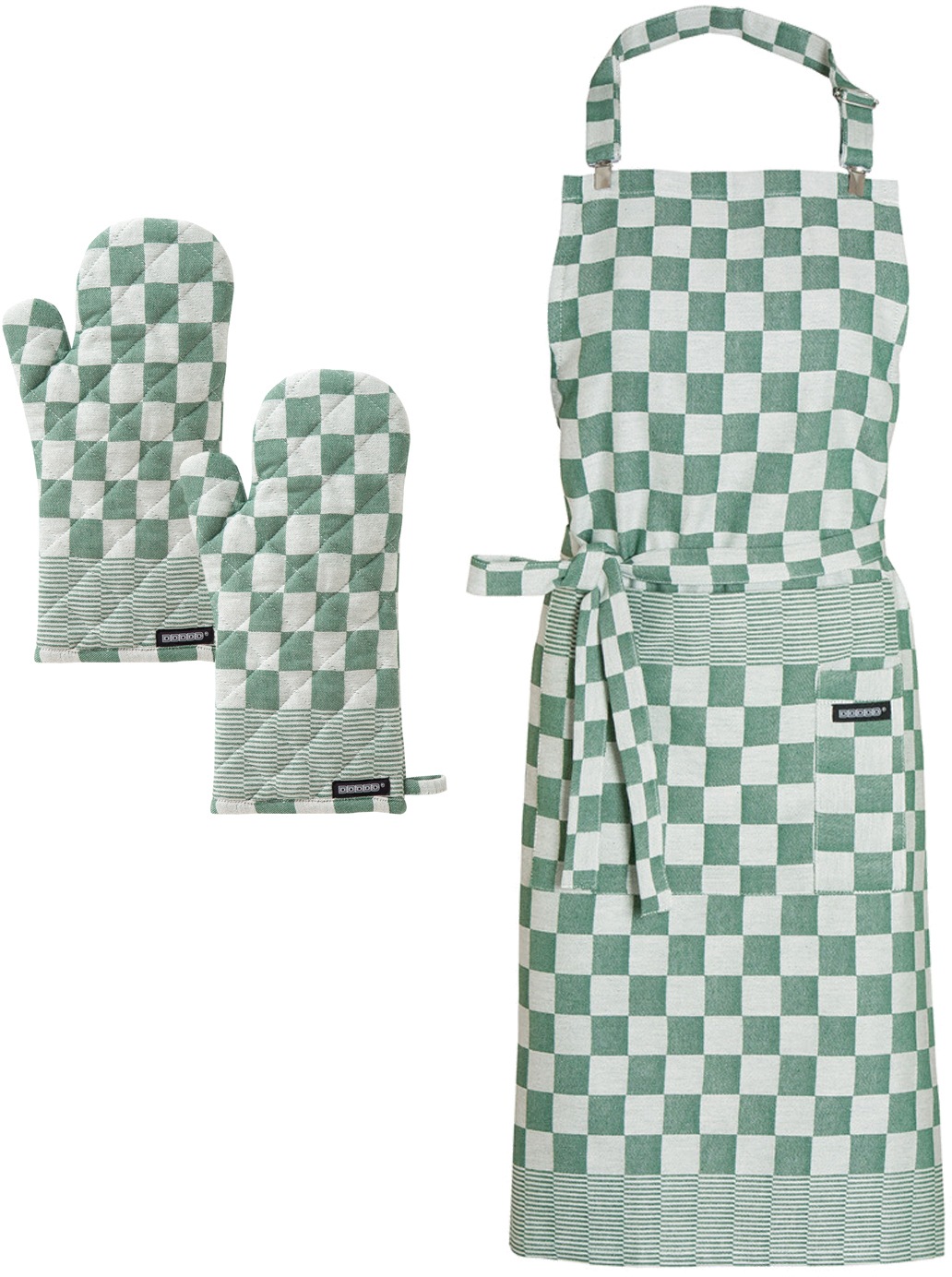 DDDDD Kochschürze »Barbeque« Set, bestehend aus 1x Kochschürze + 2x Ofenhandschuh, 3 Stk.