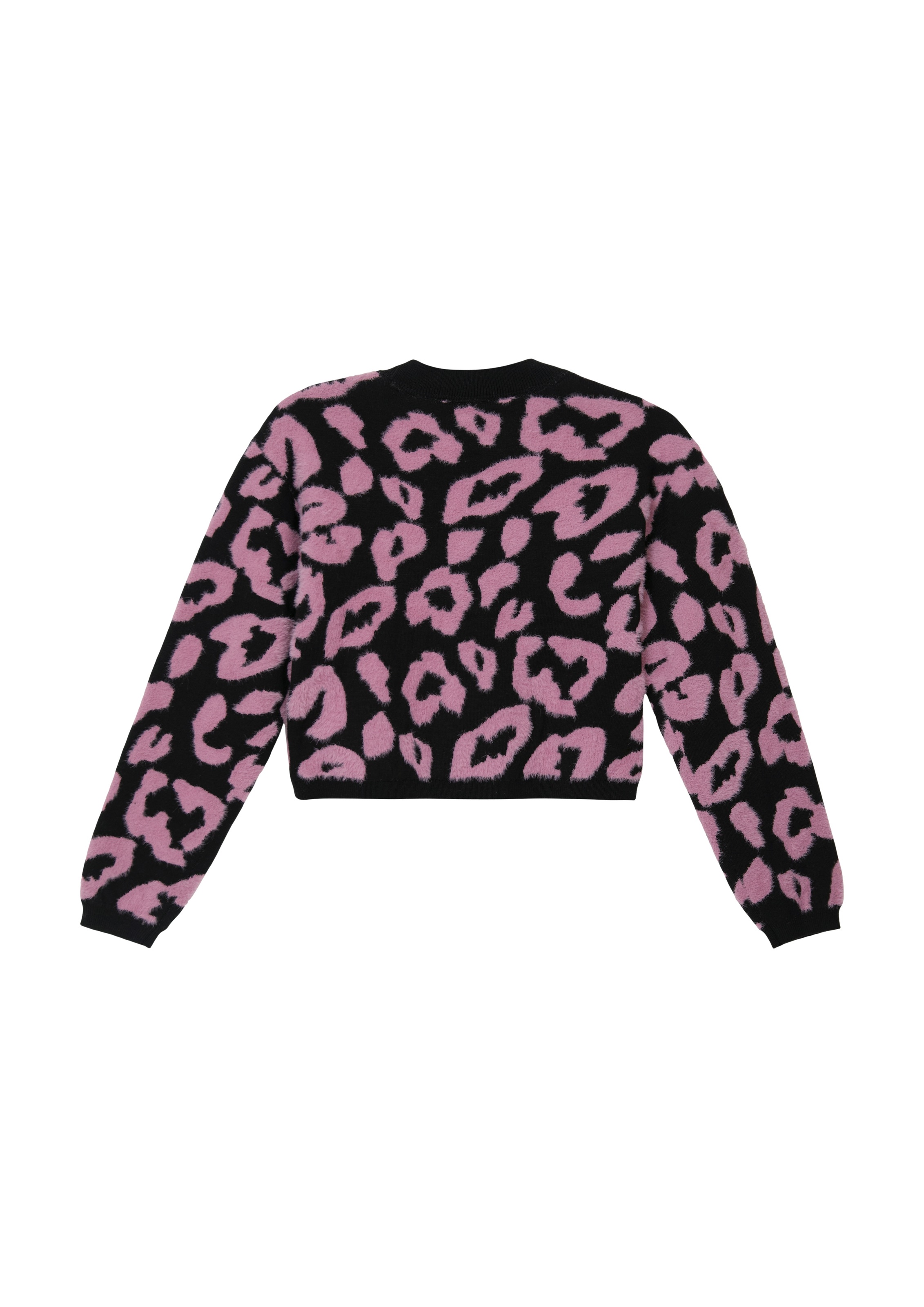 s.Oliver Junior Strickpullover, mit Leo-Print