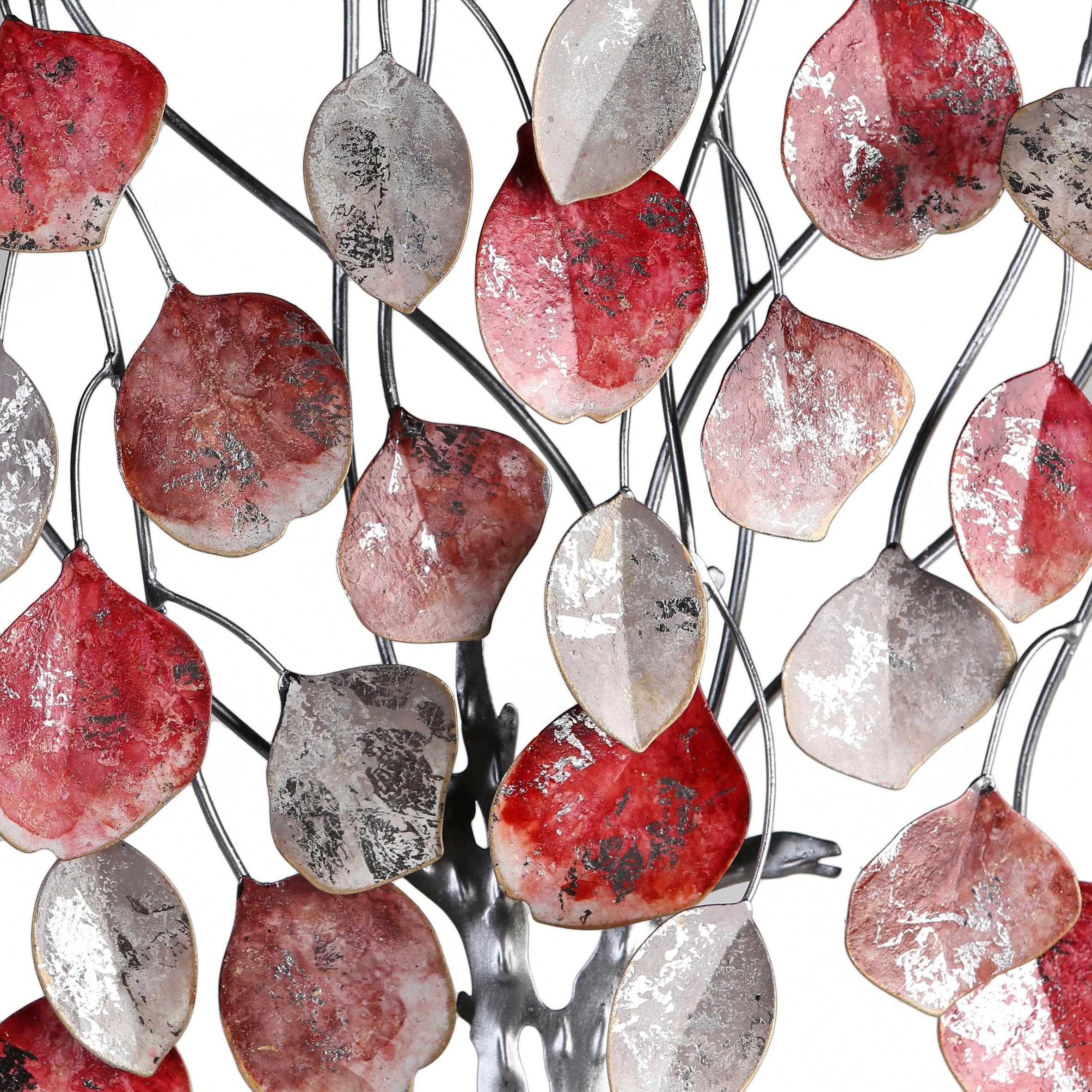 GILDE Wanddekoobjekt »Wandrelief Love Tree, klassisch, bestellen Jelmoli-Versand Metall rottöne/silber«, | online