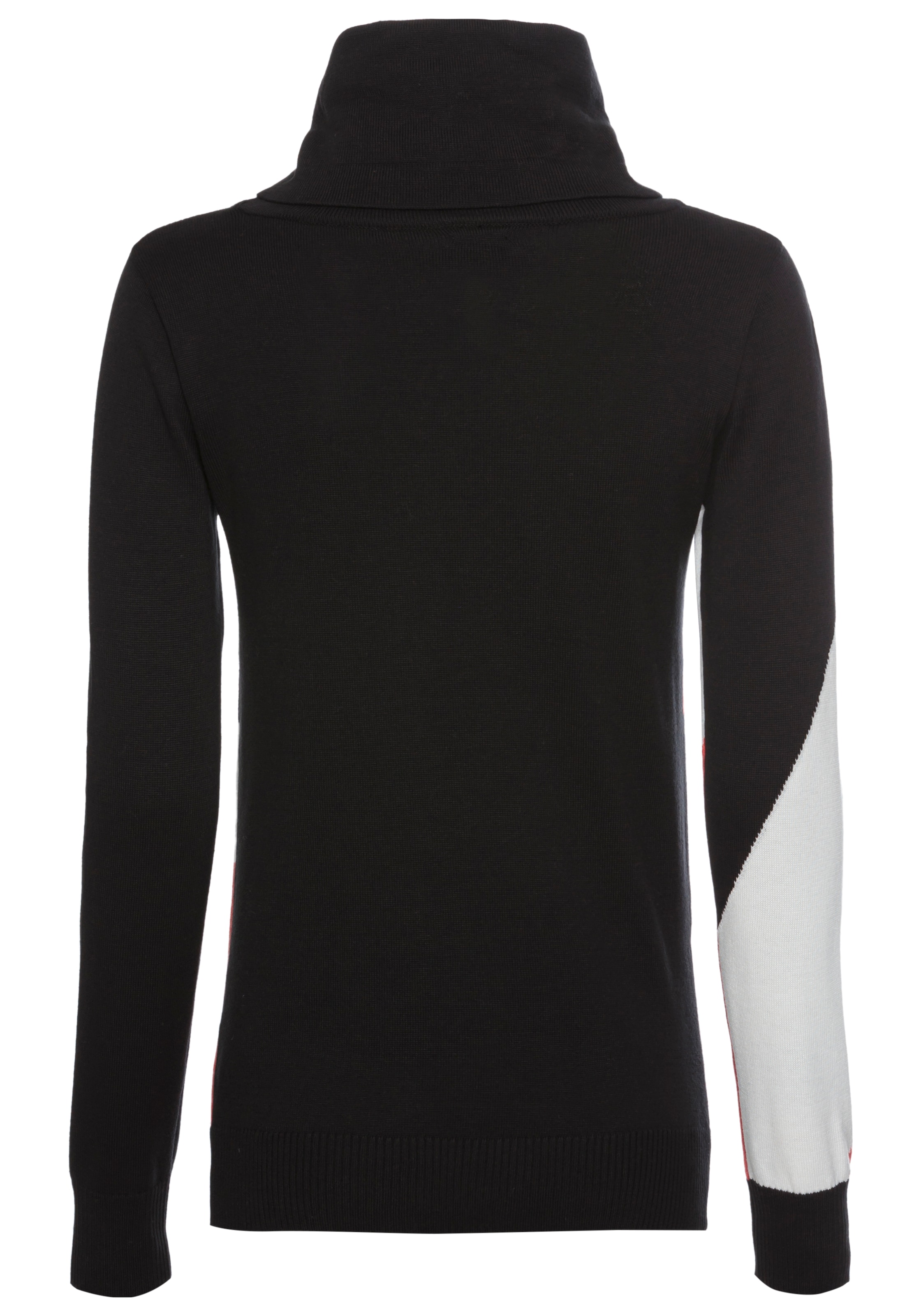 Laura Scott Schalkragenpullover, mit Colorblock