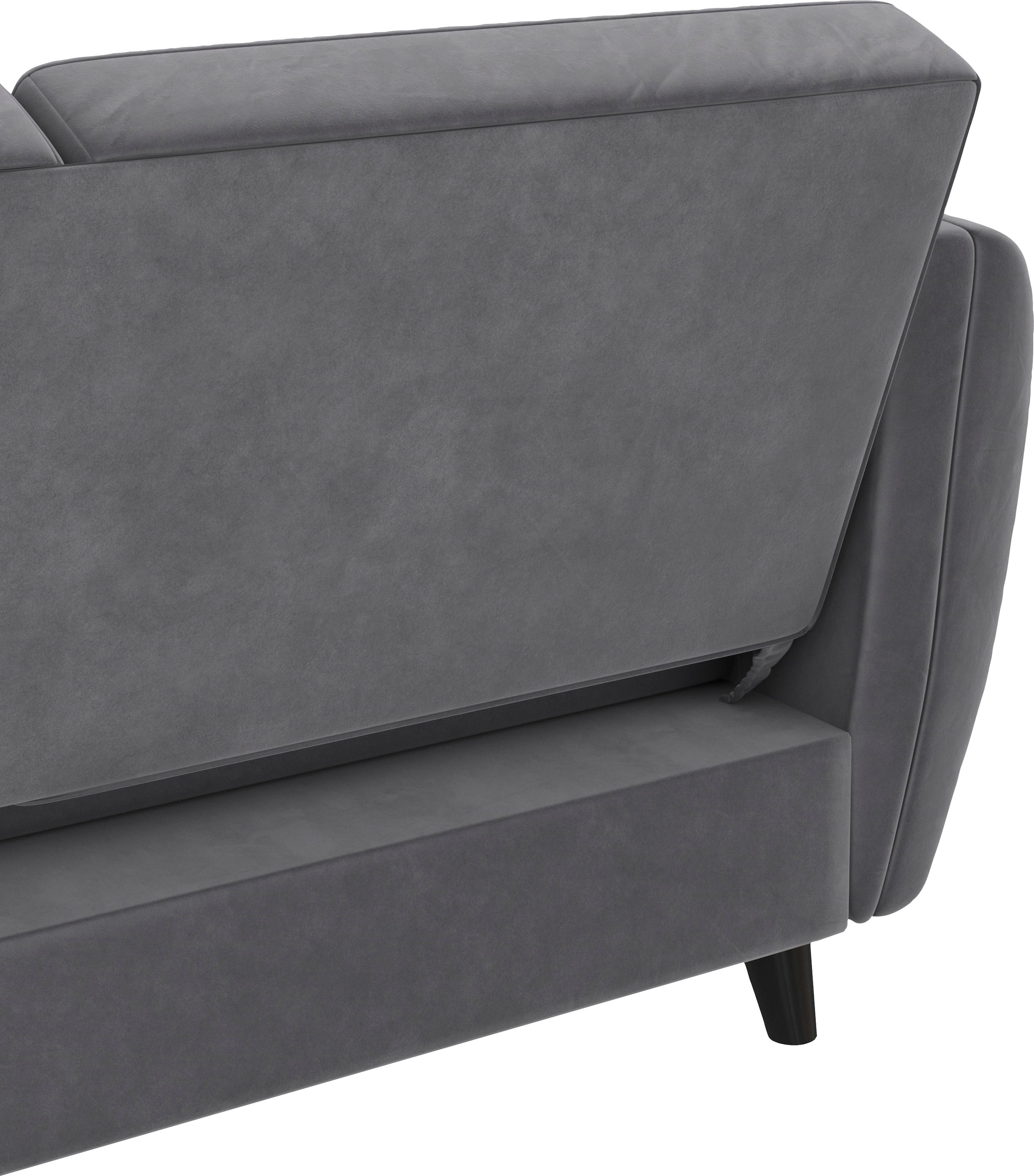 Dorel Home Ecksofa »Perry, L-Form,«, Rückenlehne, verschiedene Farbvarianten, Sitzhöhe 43 cm, Breite 219 cm
